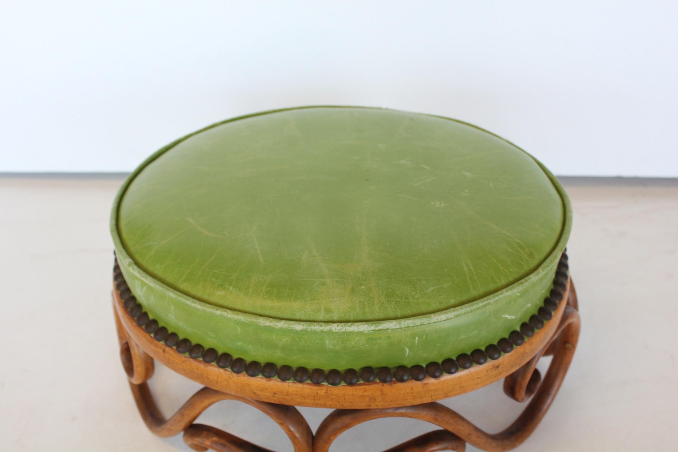 Art Nouveau 1900s Foot Stool by Thonet, Two Available