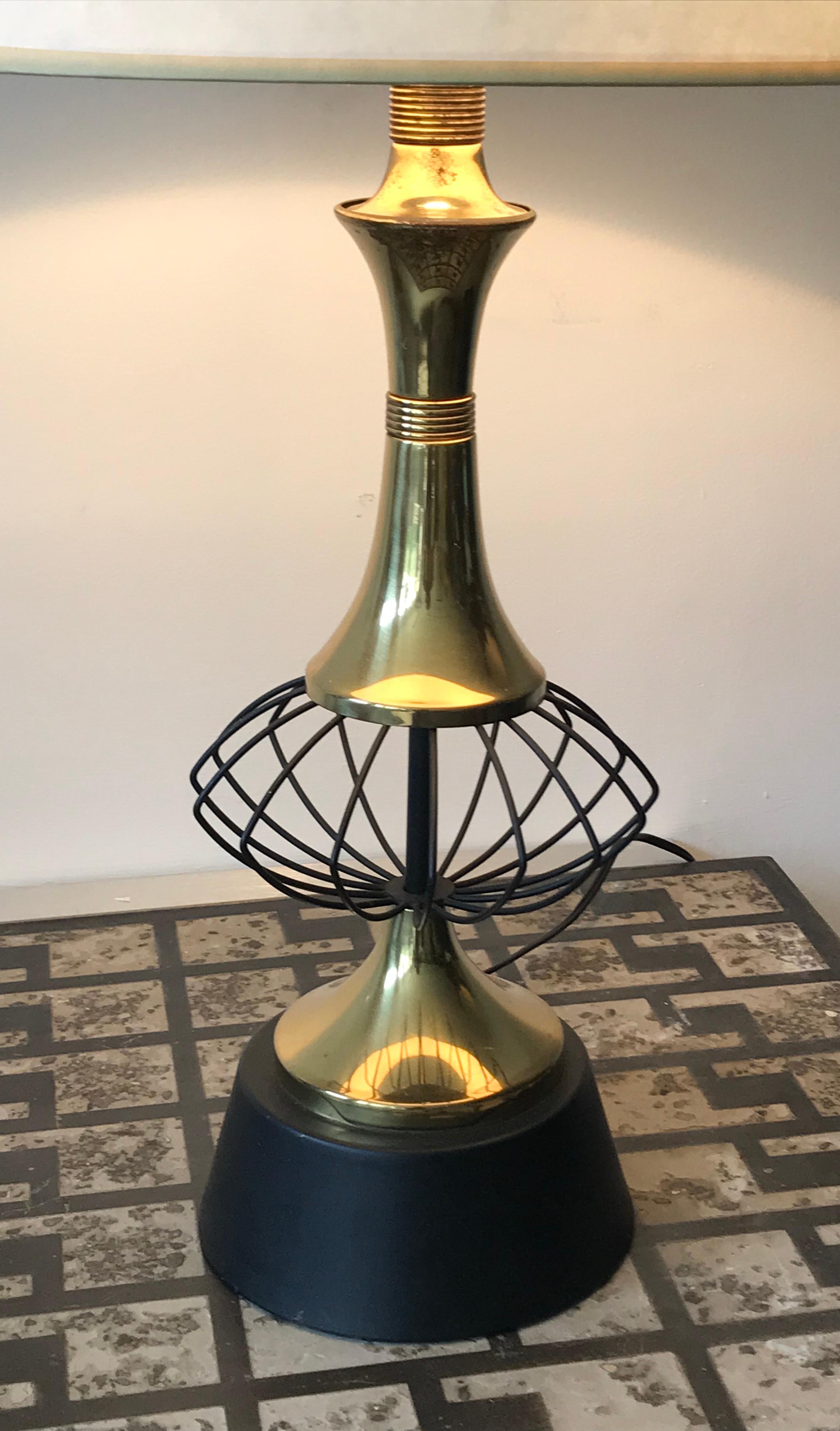Mid-Century Modern Lampe de table atomique Spoutnik, moderne du milieu du siècle dernier, années 1950 en vente