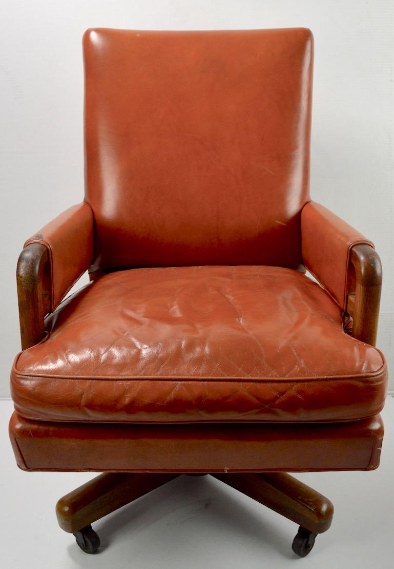 davis leather swivel chair