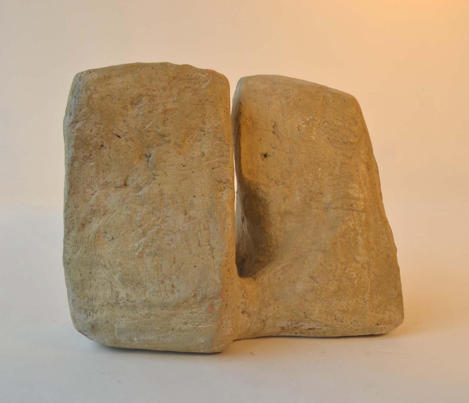 Hand-Crafted Abstract Sculpture by Bryan Blow Based on Sandstone Rocks