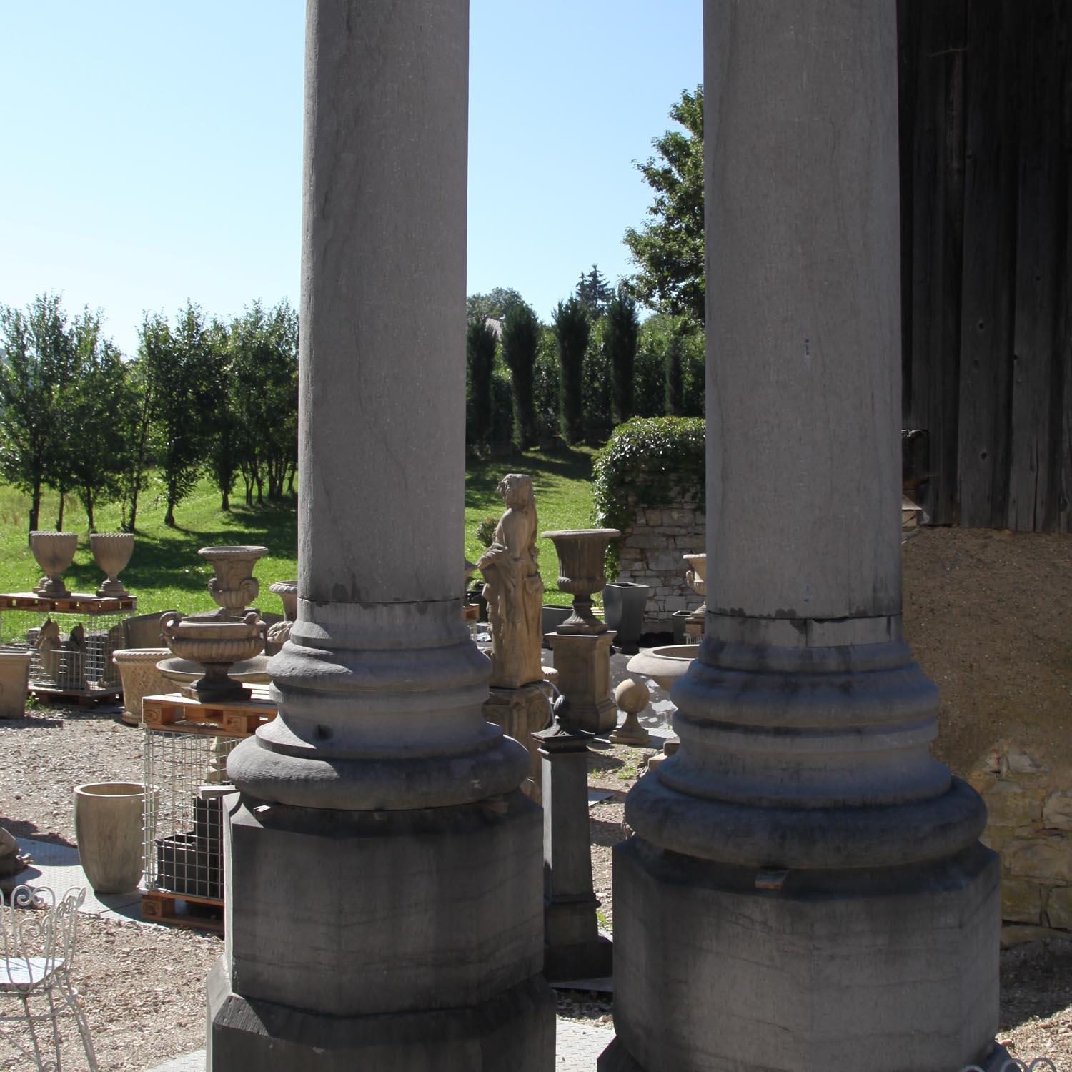 European Monumental Pair of Columns For Sale