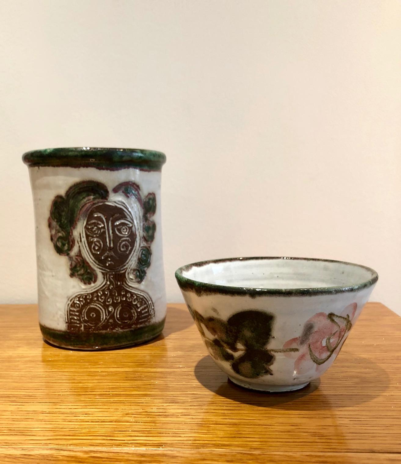 Mid-20th Century Albert Thiry Ceramic Set Vallauris, 1950