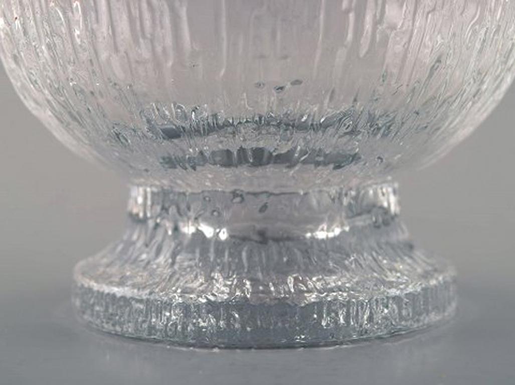 5 Glass Iittala Ultima Thule Glass Service, Modern Finnish Glass, Tapio Wirkkala In Excellent Condition In Copenhagen, DK