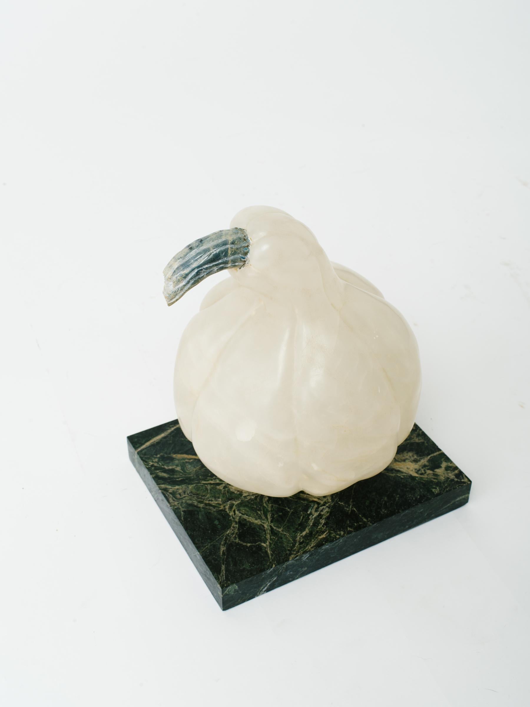 Late 20th Century Carved Marble Gourd For Sale