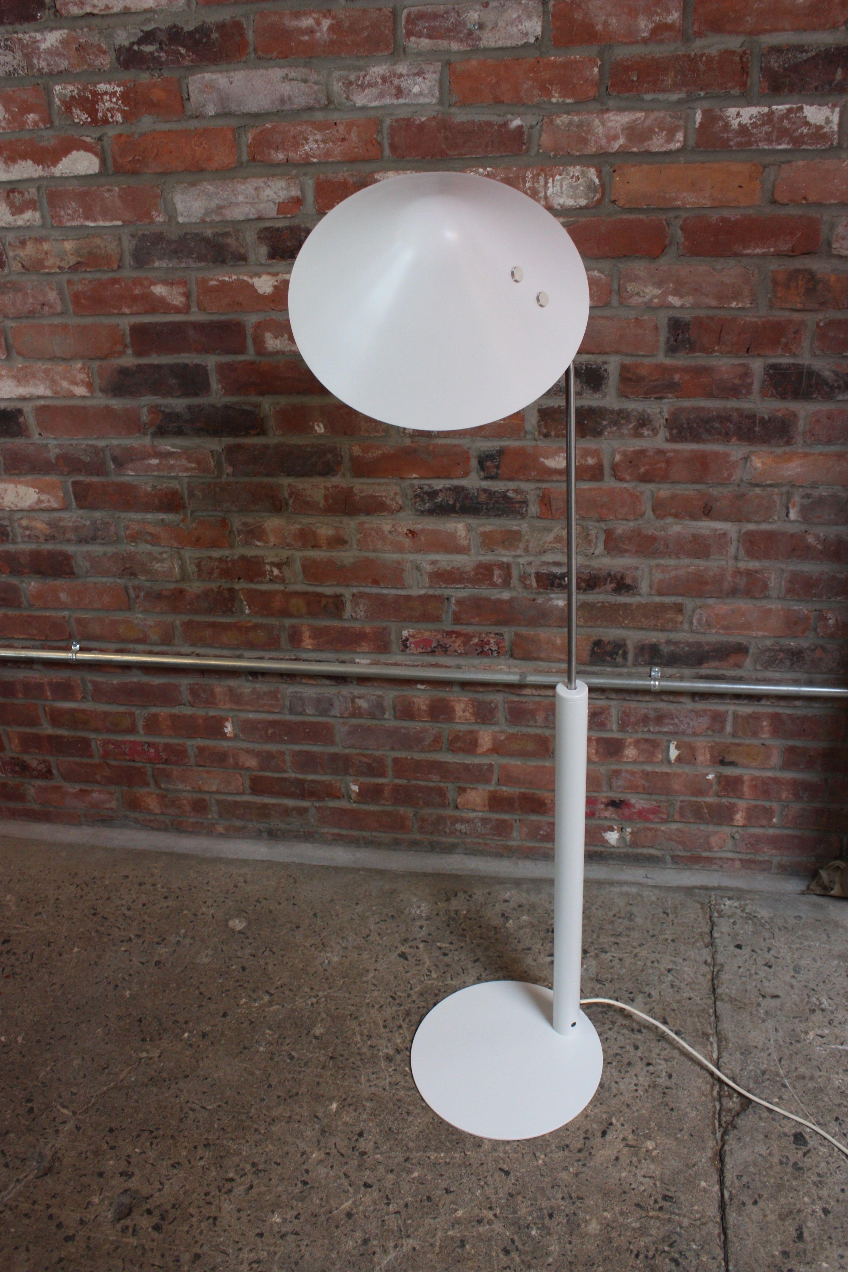Danish Jørgen Gammelgaard Floor Lamp in Aluminum and Chrome For Sale