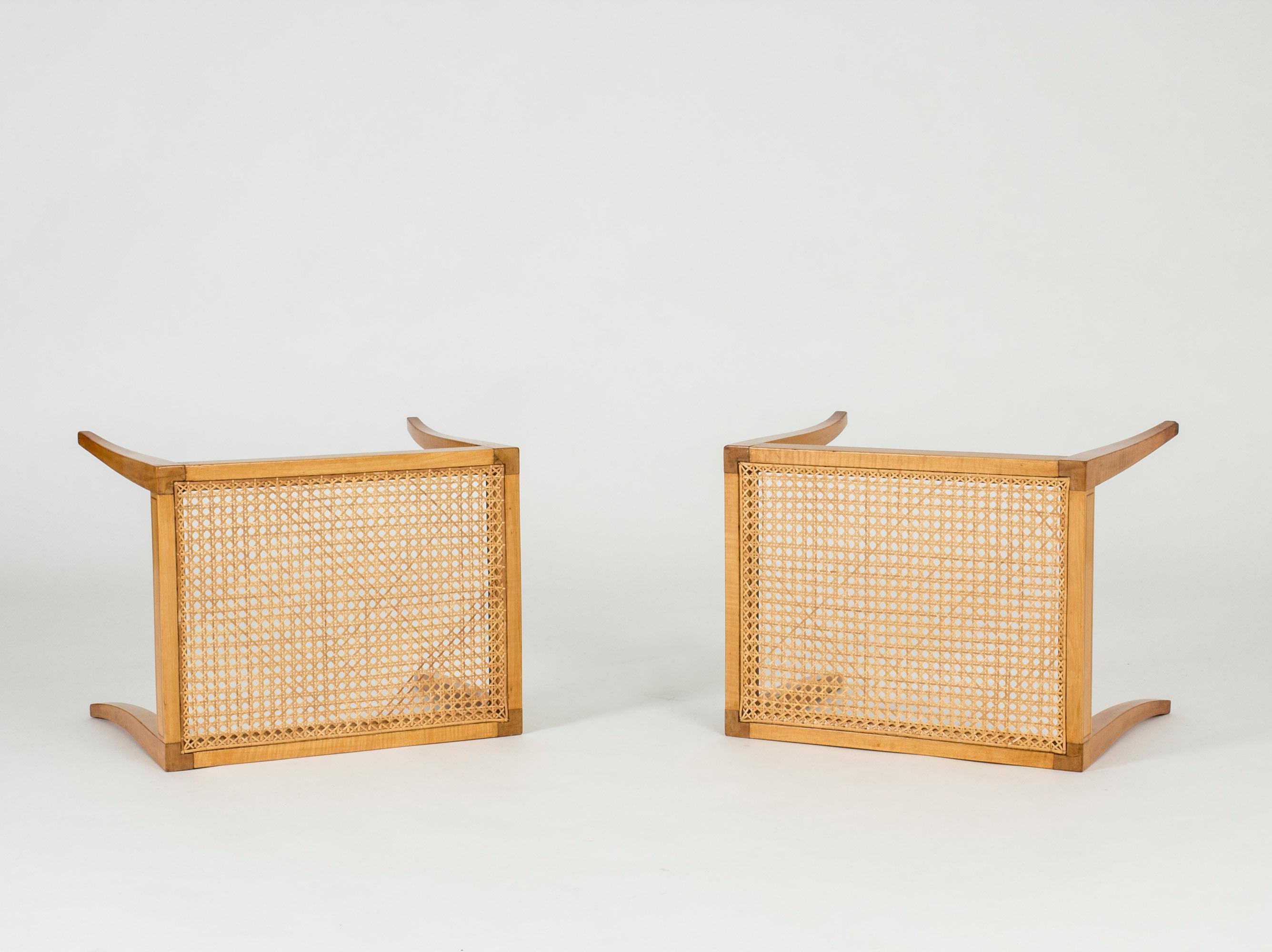 Danish Pair of midcentury stools by Frits Henningsen