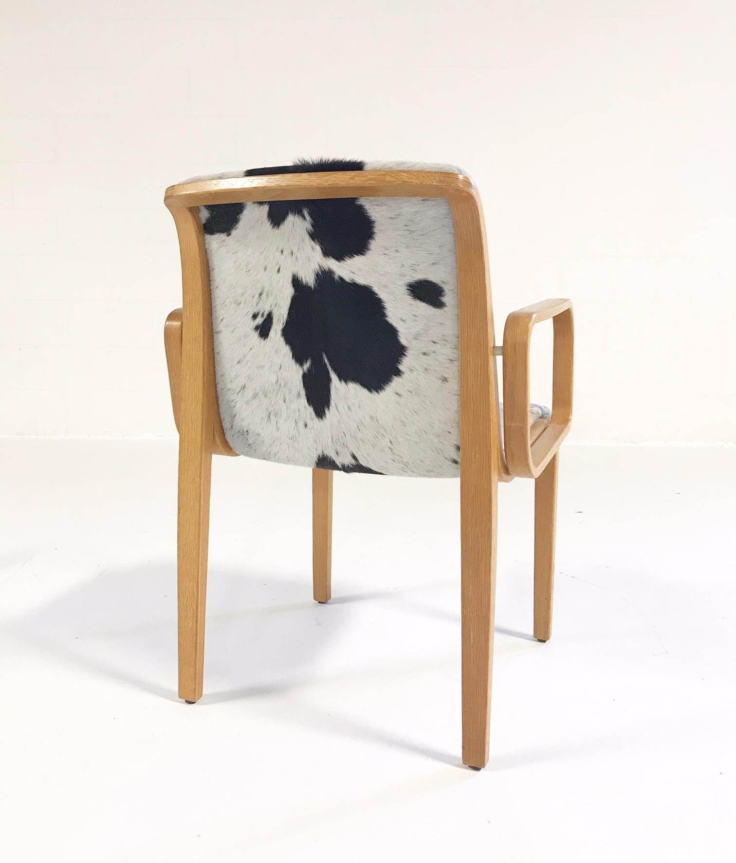 North American Vintage Bill Stephens for Knoll Chair Restored in Brazilian Cowhide