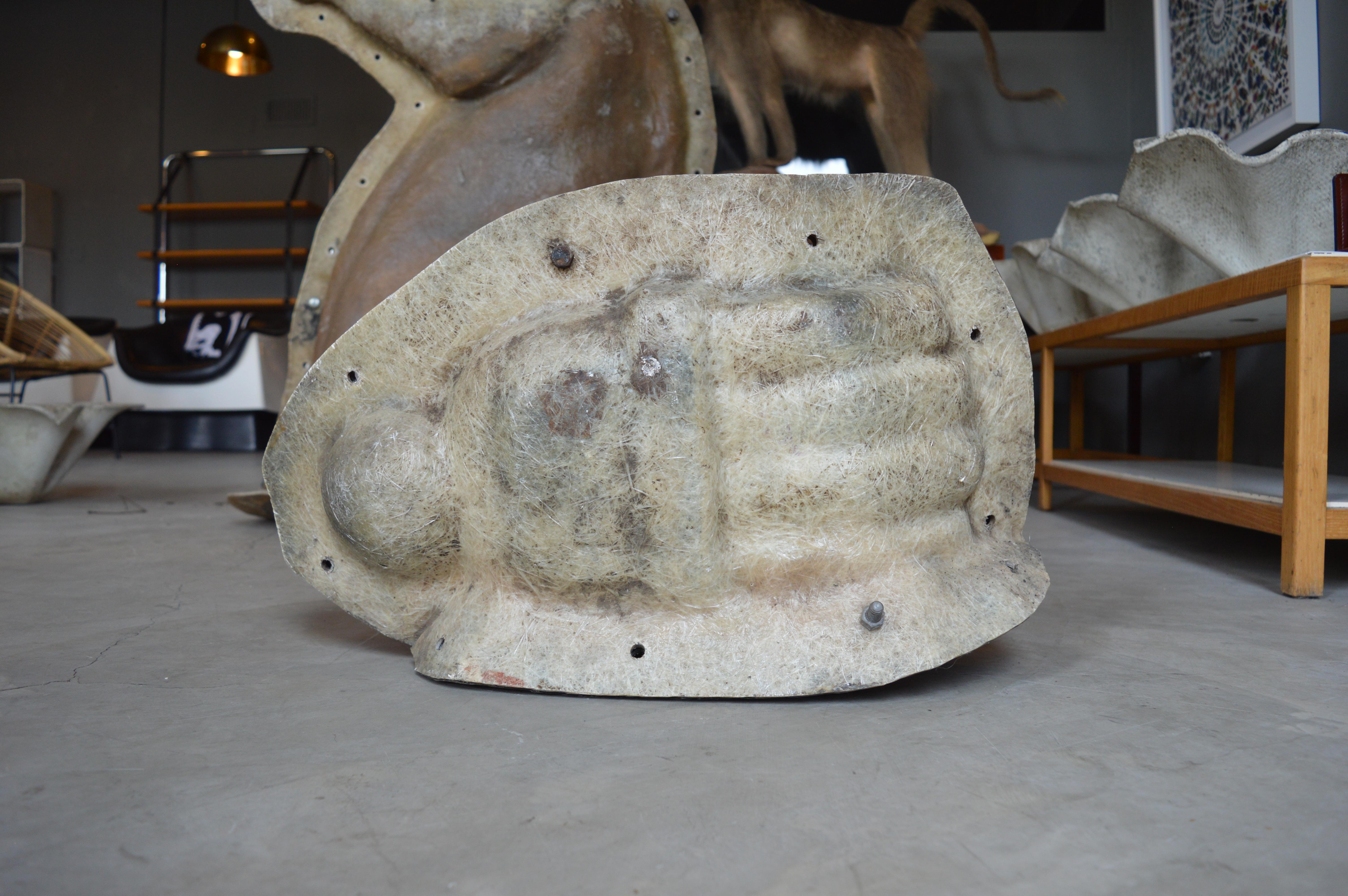 Large Fiberglass Hand Mold In Good Condition For Sale In Los Angeles, CA