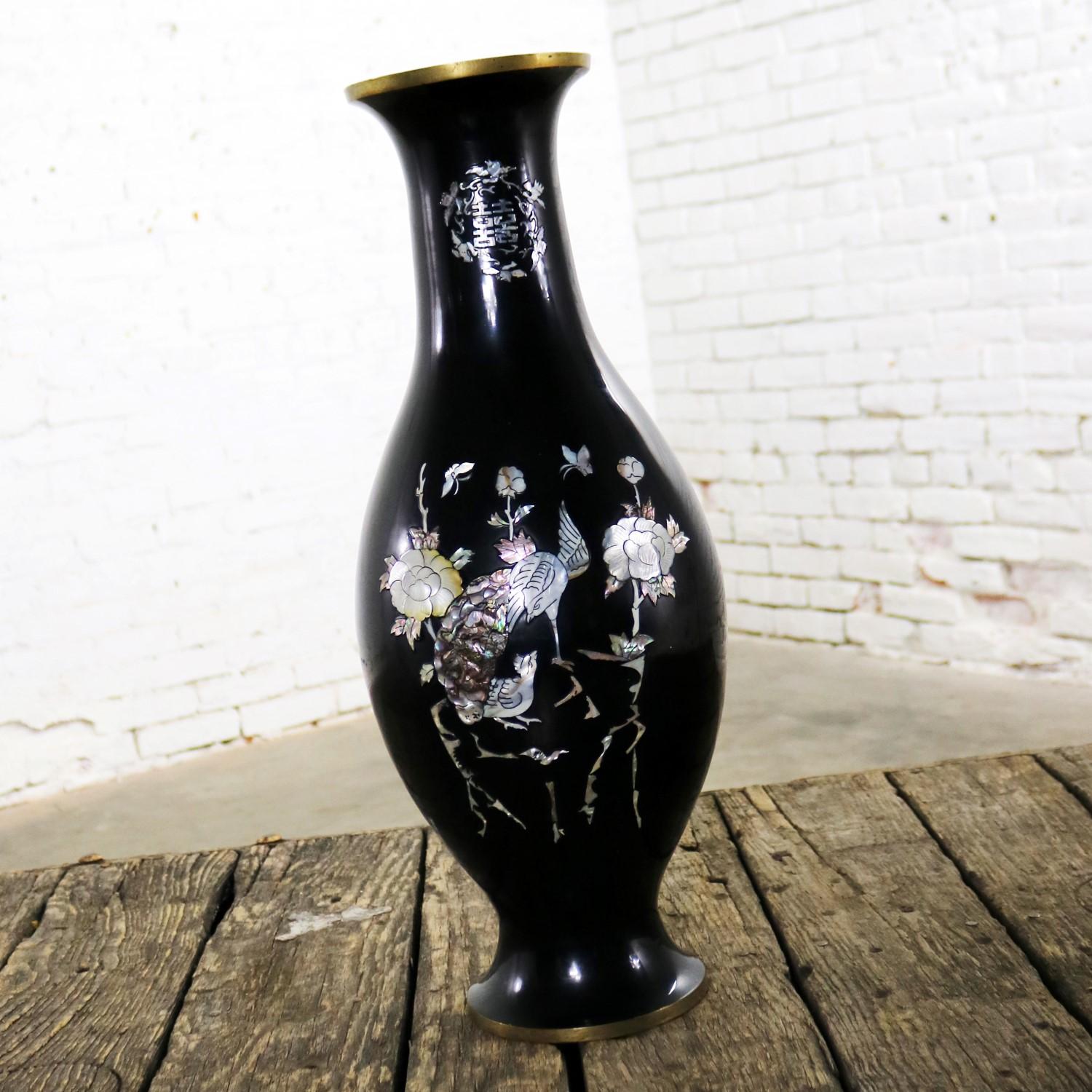korean black lacquer mother of pearl inlay furniture