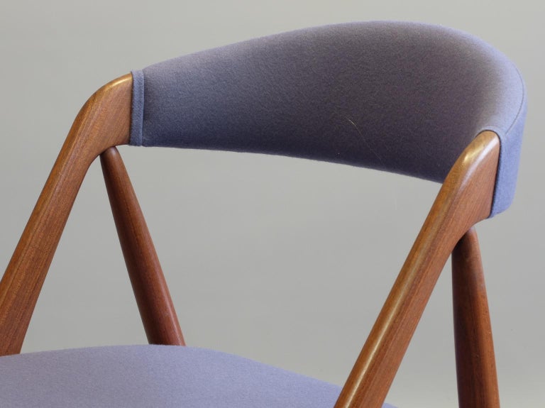 Kai Kristiansen Model 31 Dining Chair Danish 1960's Schou Andersen In Excellent Condition For Sale In London, GB