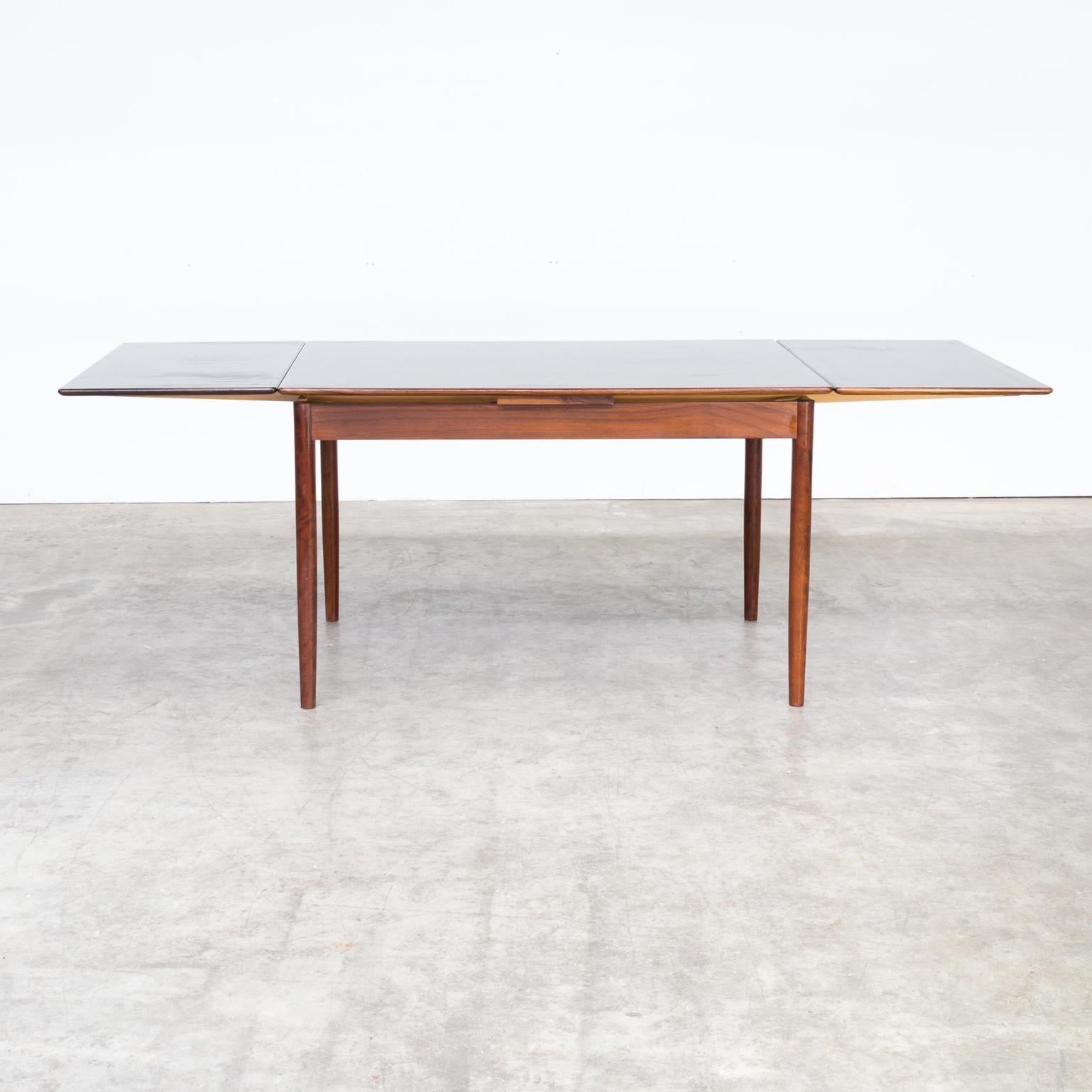 Mid-20th Century 1960s Rosewood Dining Table Extendable For Sale