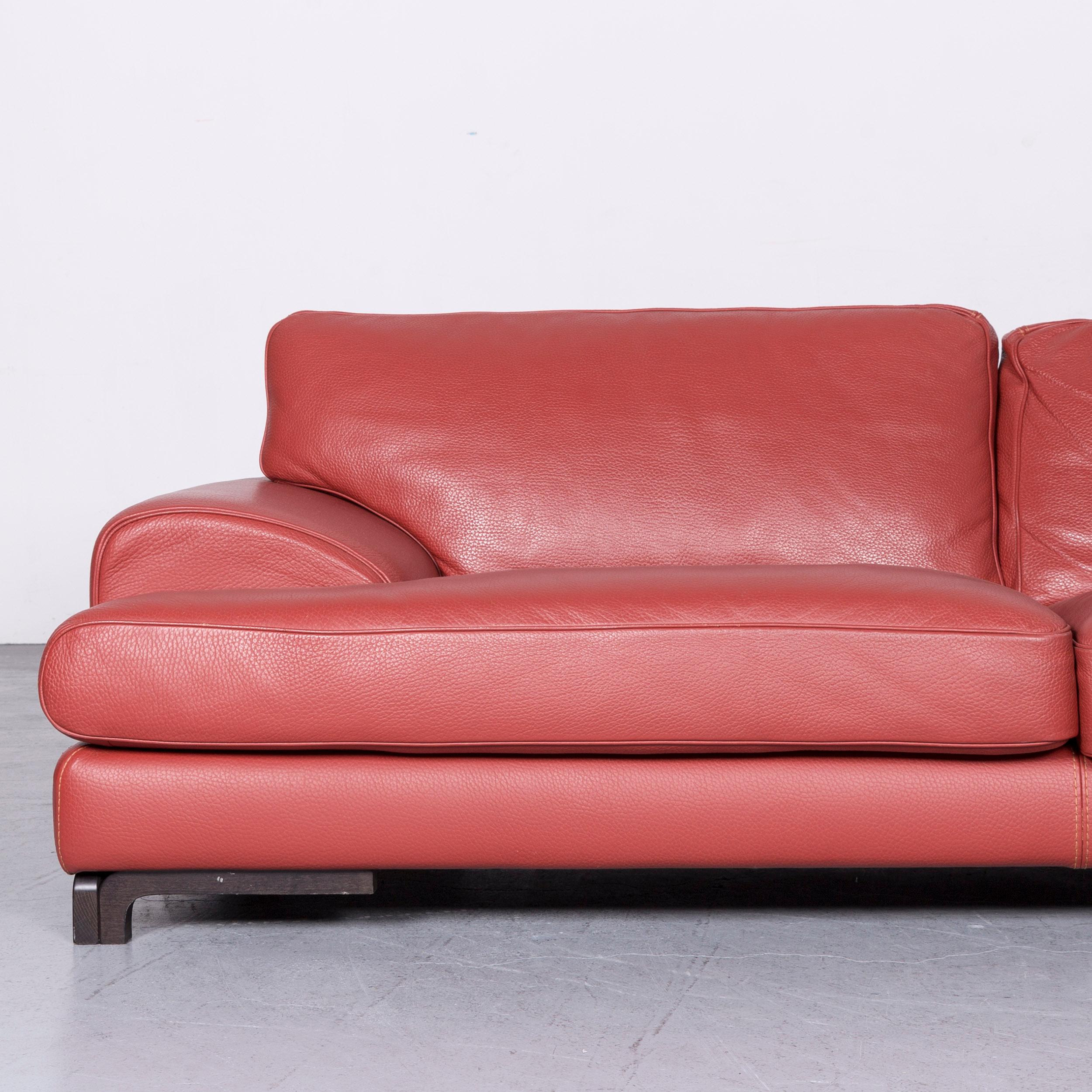 roche bobois leather sofa