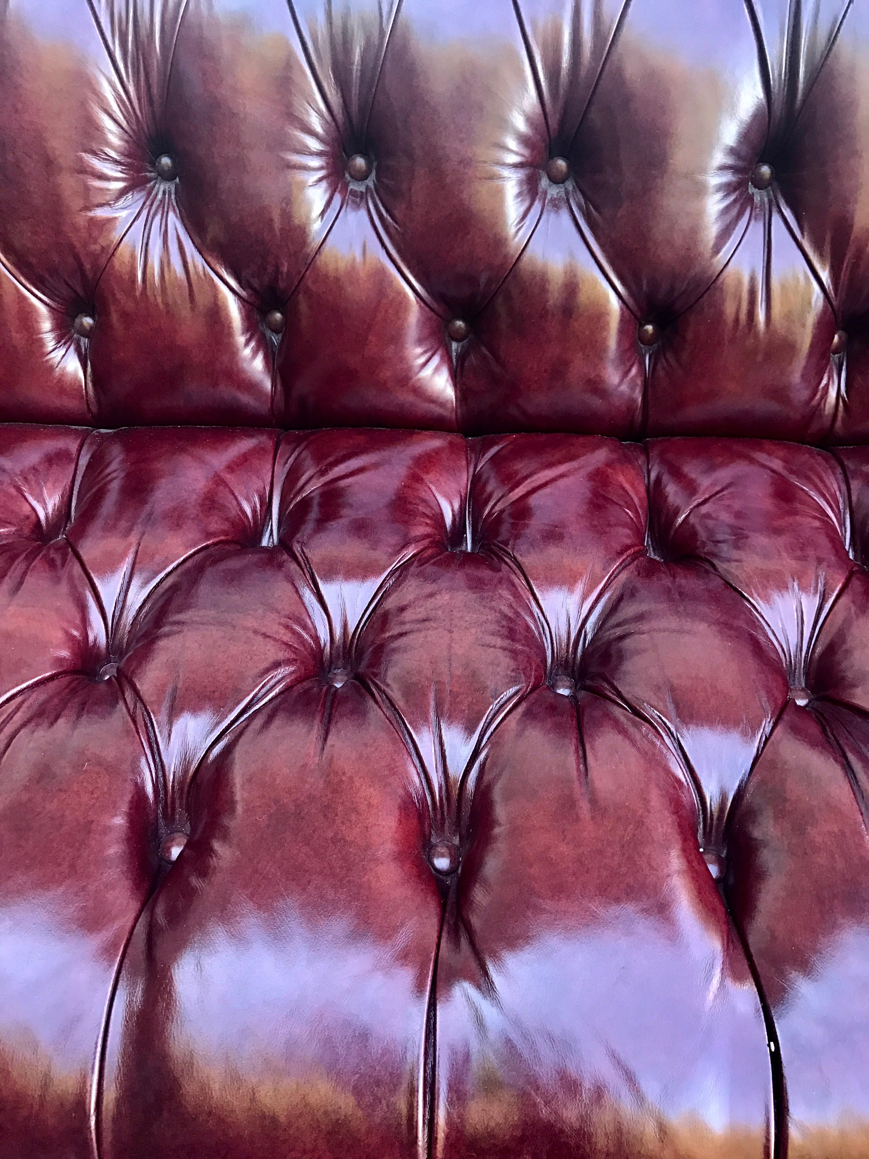 merlot leather sofa