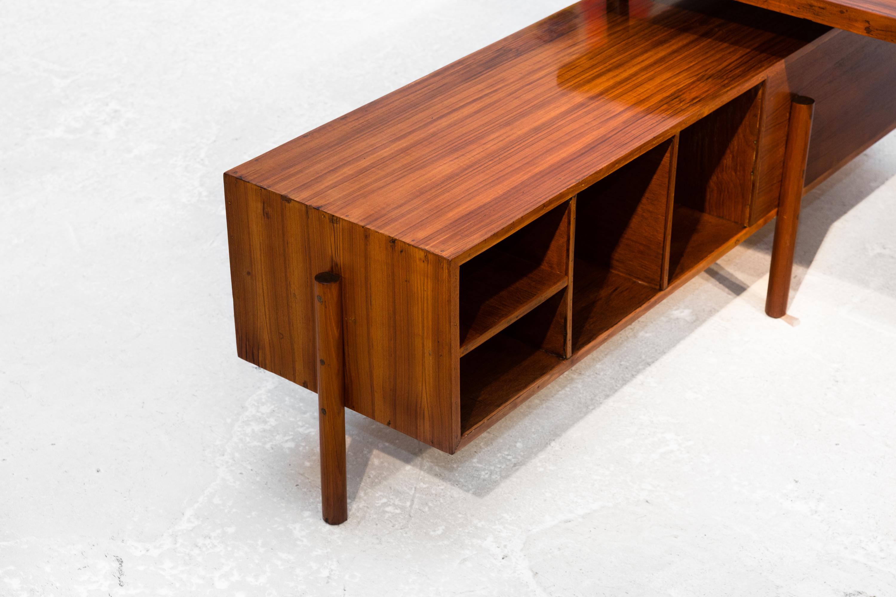 Indian Administrative Desk by Pierre Jeanneret For Sale