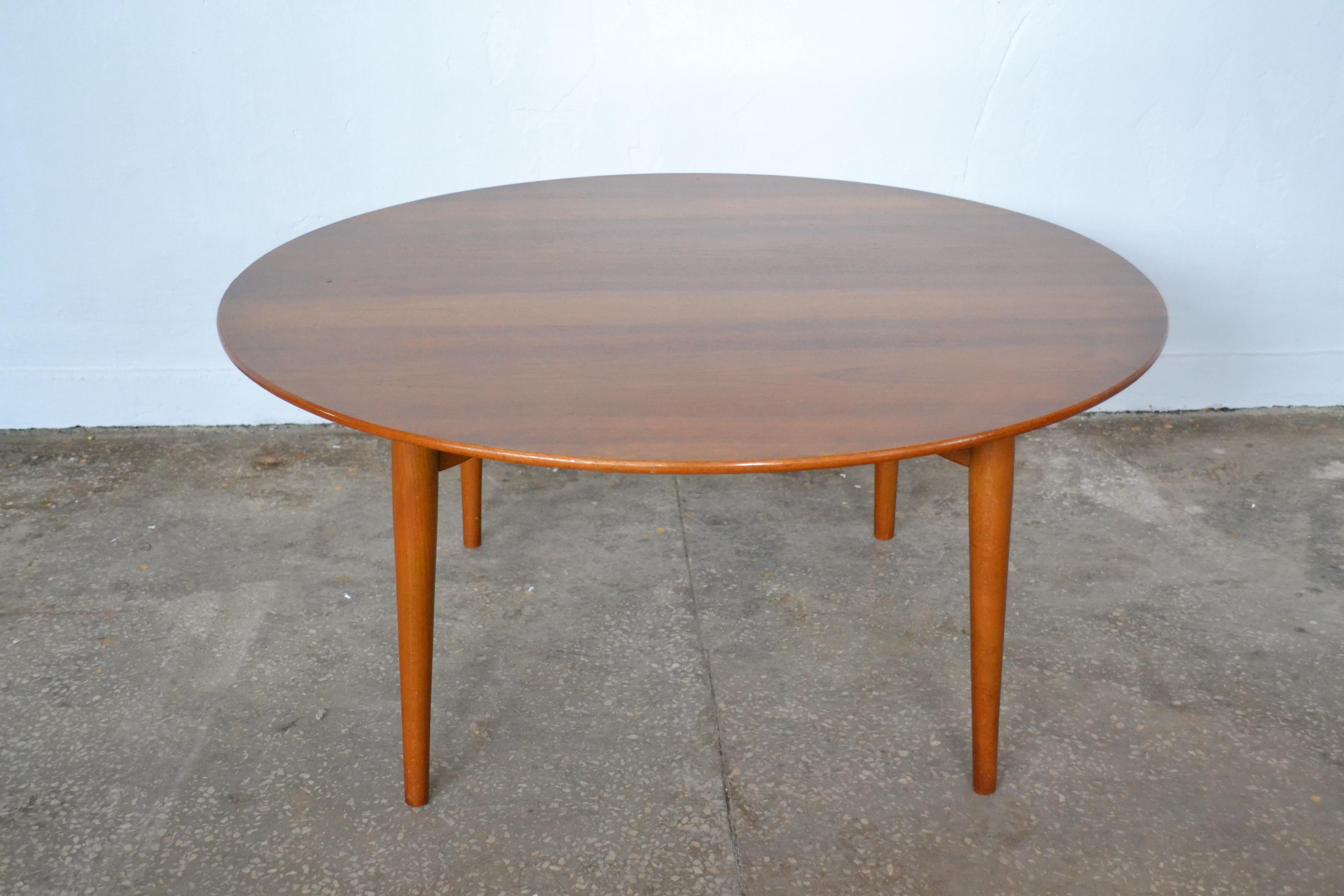 Danish Coffee Table by Grete Jalk for Poul Jeppesen, 1950s For Sale