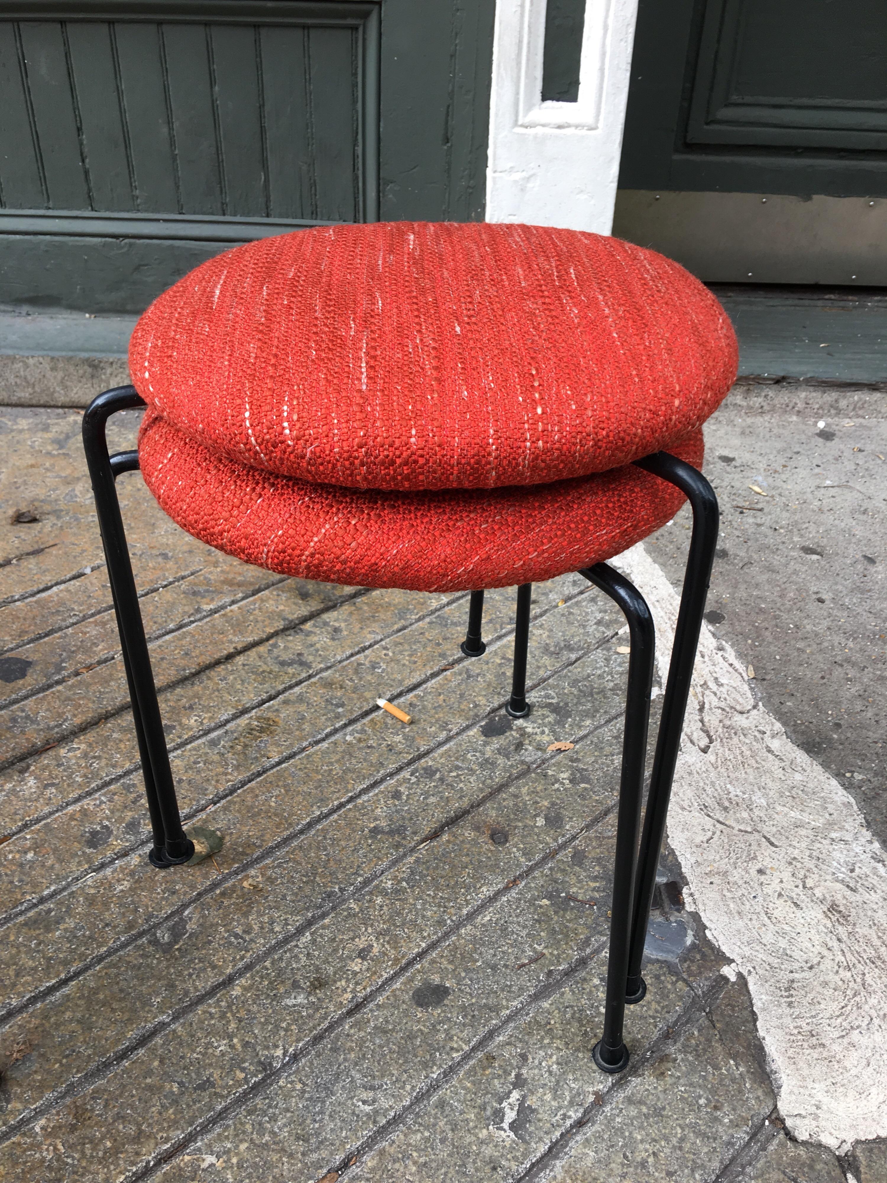 American Clifford Pascoe Stacking Tripod Stools 