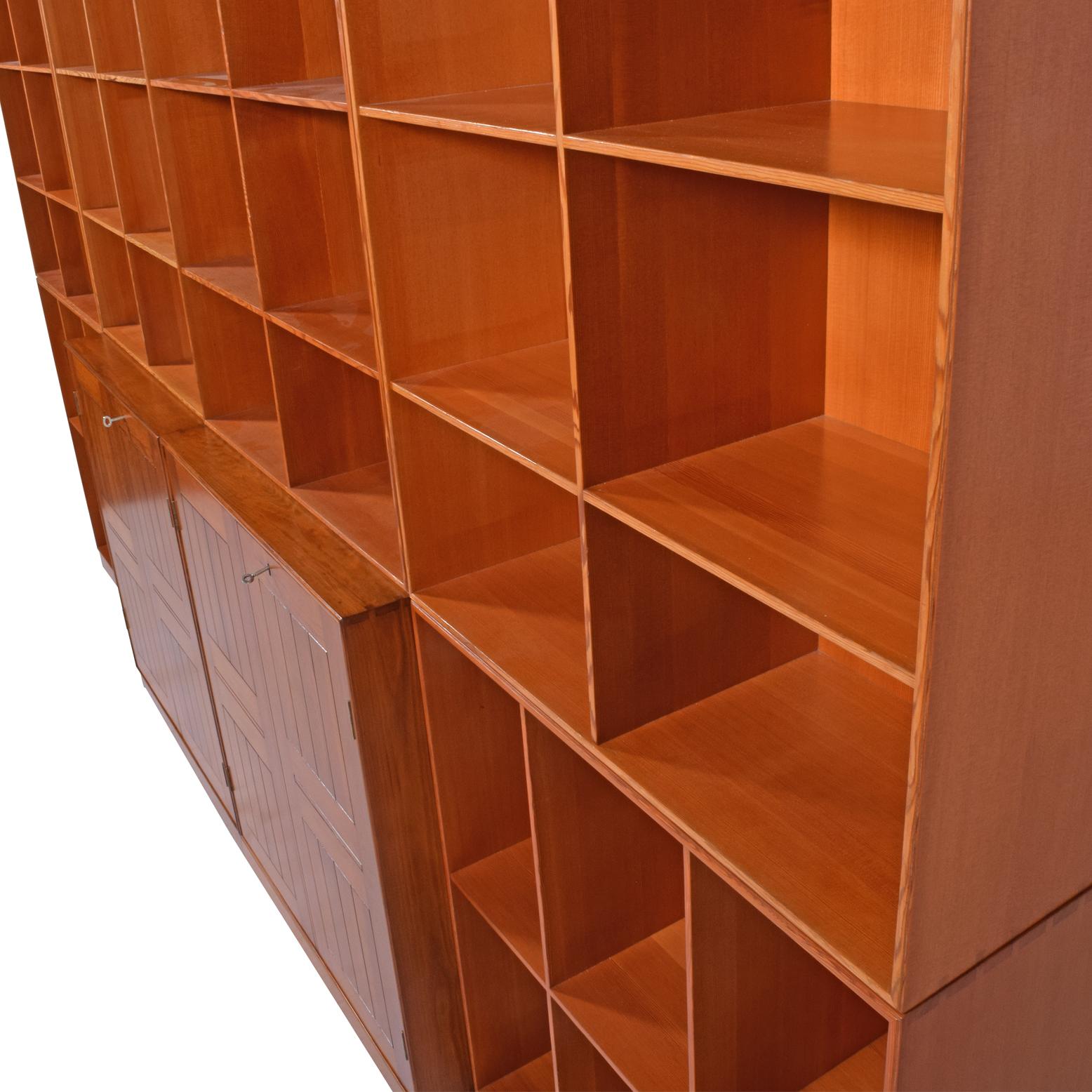 Danish Mogens Koch Oregon Pine Bookcase or Wall Unit for Rud Rasmussen