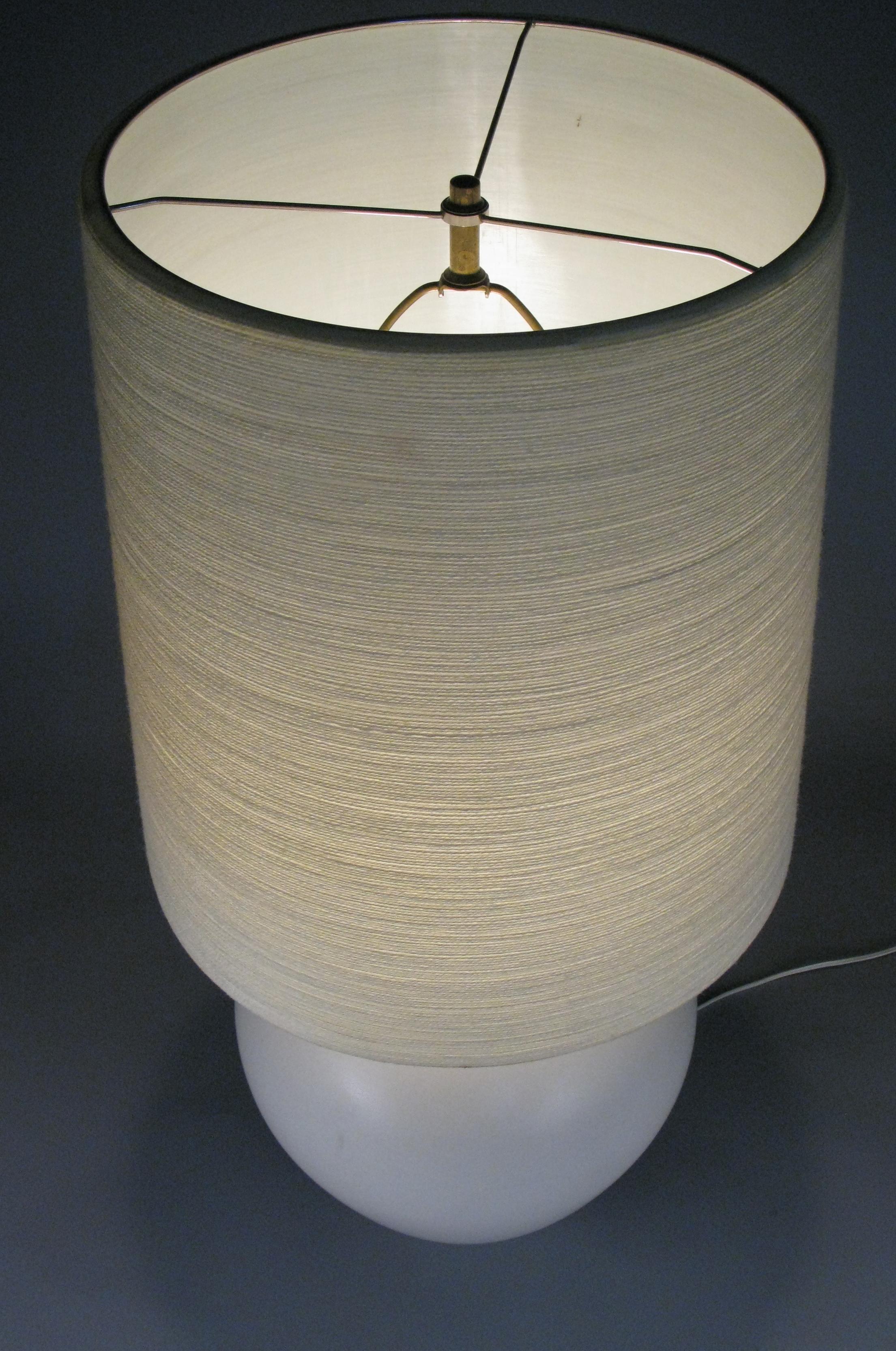 Large 1960s Danish Ceramic Lamp by Lotte & Gunnar Bostlund In Good Condition In Hudson, NY