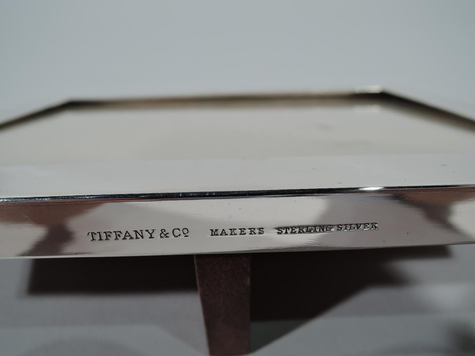 Tiffany Modern Sterling Silver Picture Frame In Excellent Condition In New York, NY