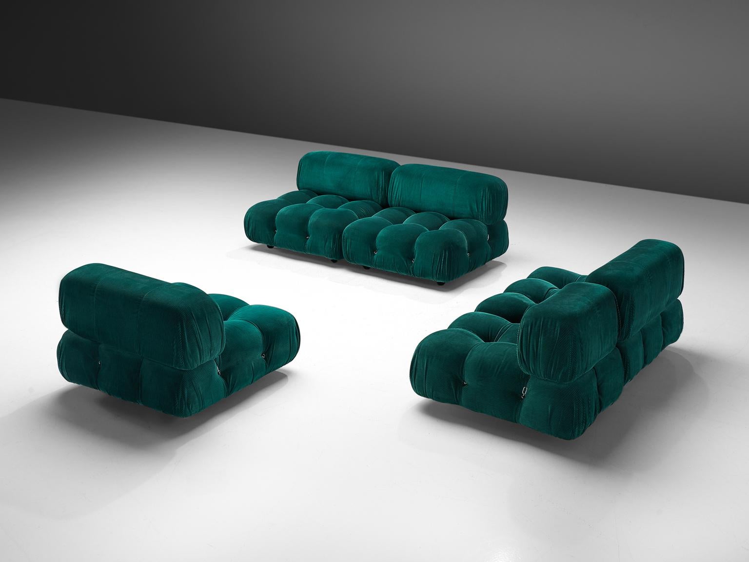 green corduroy sofa