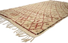 Vintage Berber Moroccan Azilal Rug with Tribal Style, Moroccan Berber Carpet