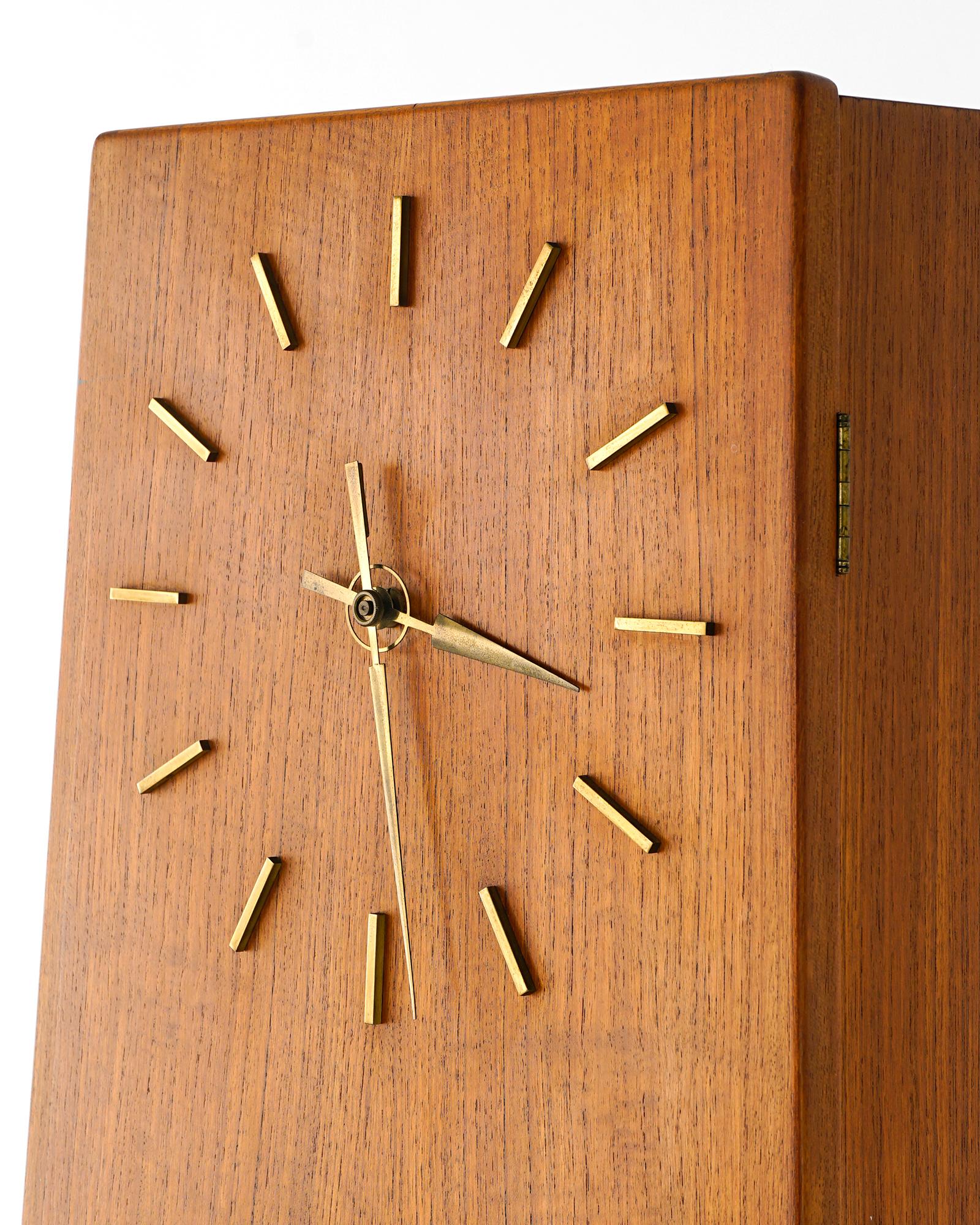 Danish Modern Storage Cabinet Grandfather Clock In Good Condition In Brooklyn, NY