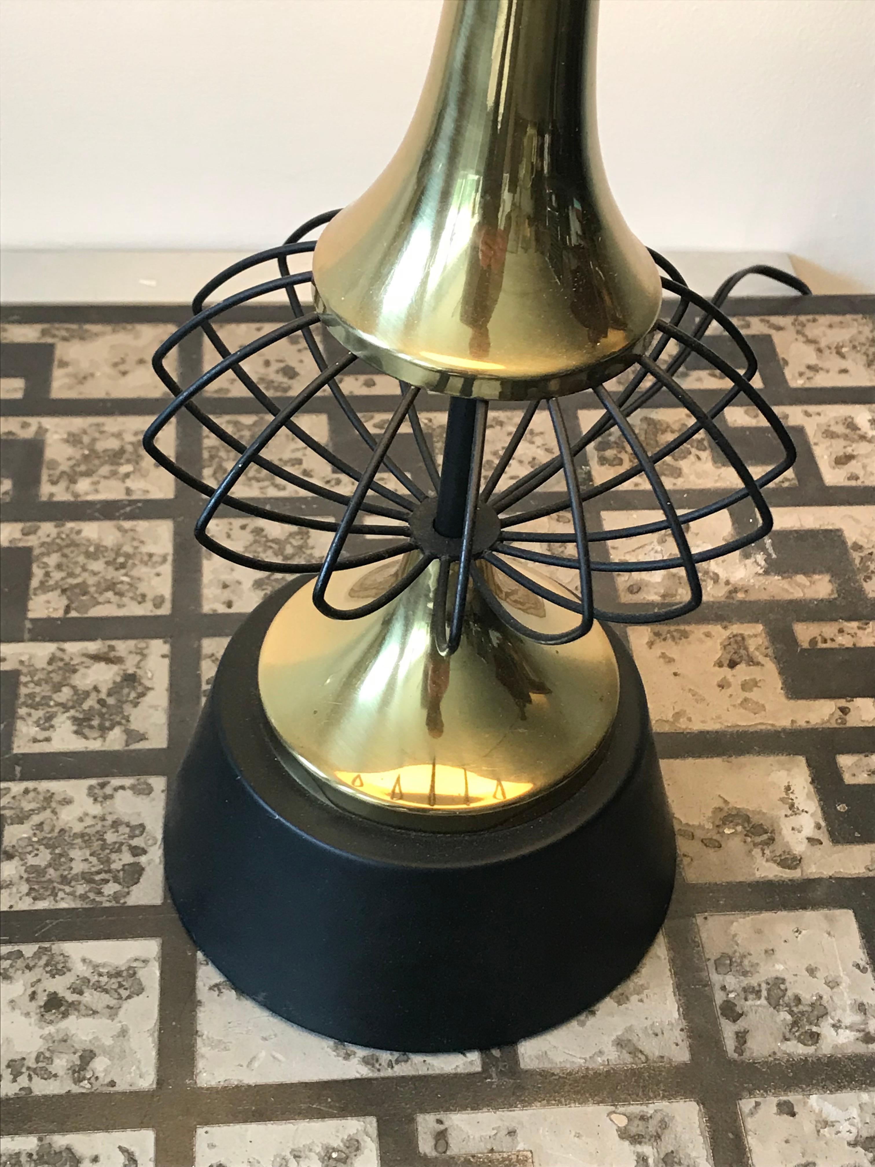 Américain Lampe de table atomique Spoutnik, moderne du milieu du siècle dernier, années 1950 en vente