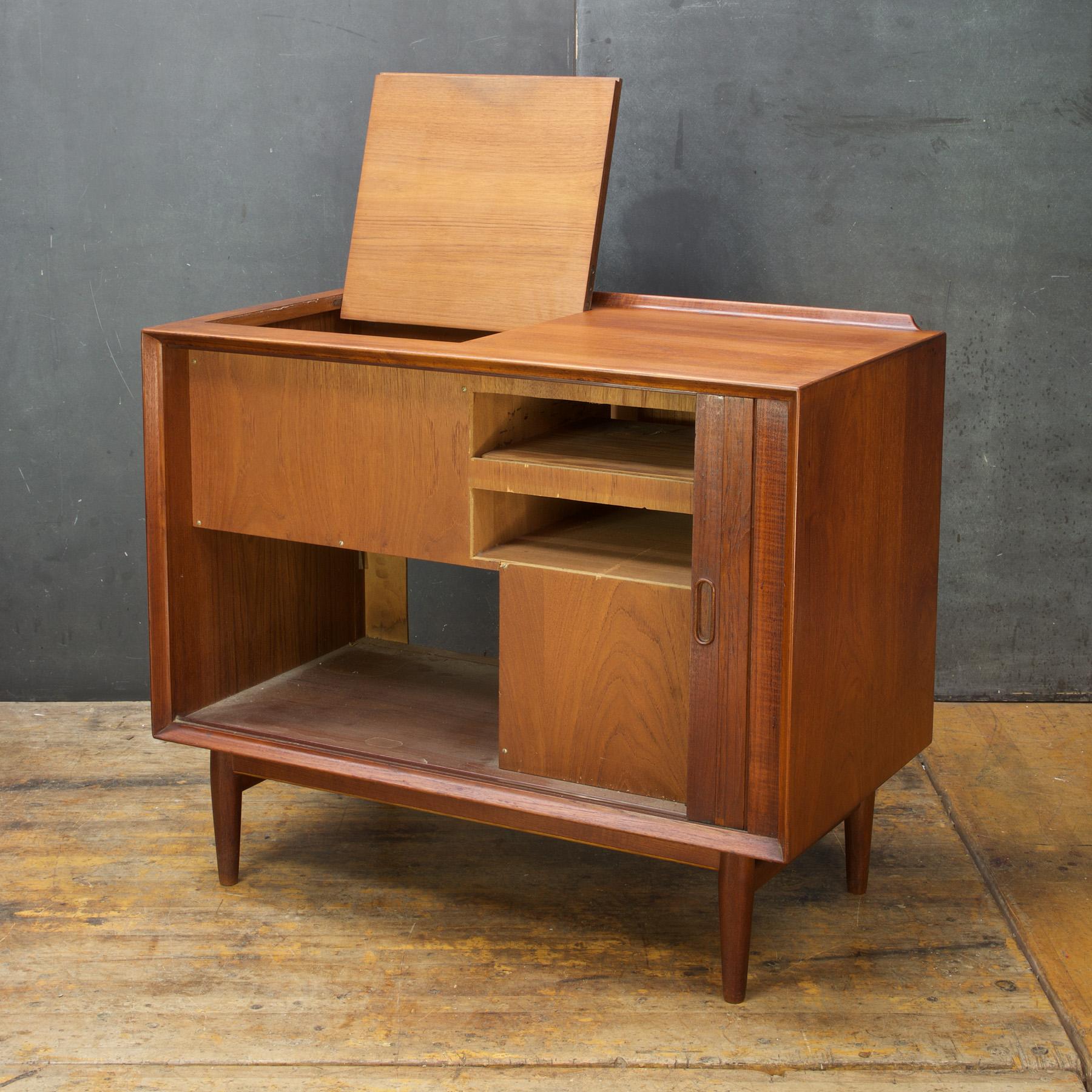 teak stereo cabinet