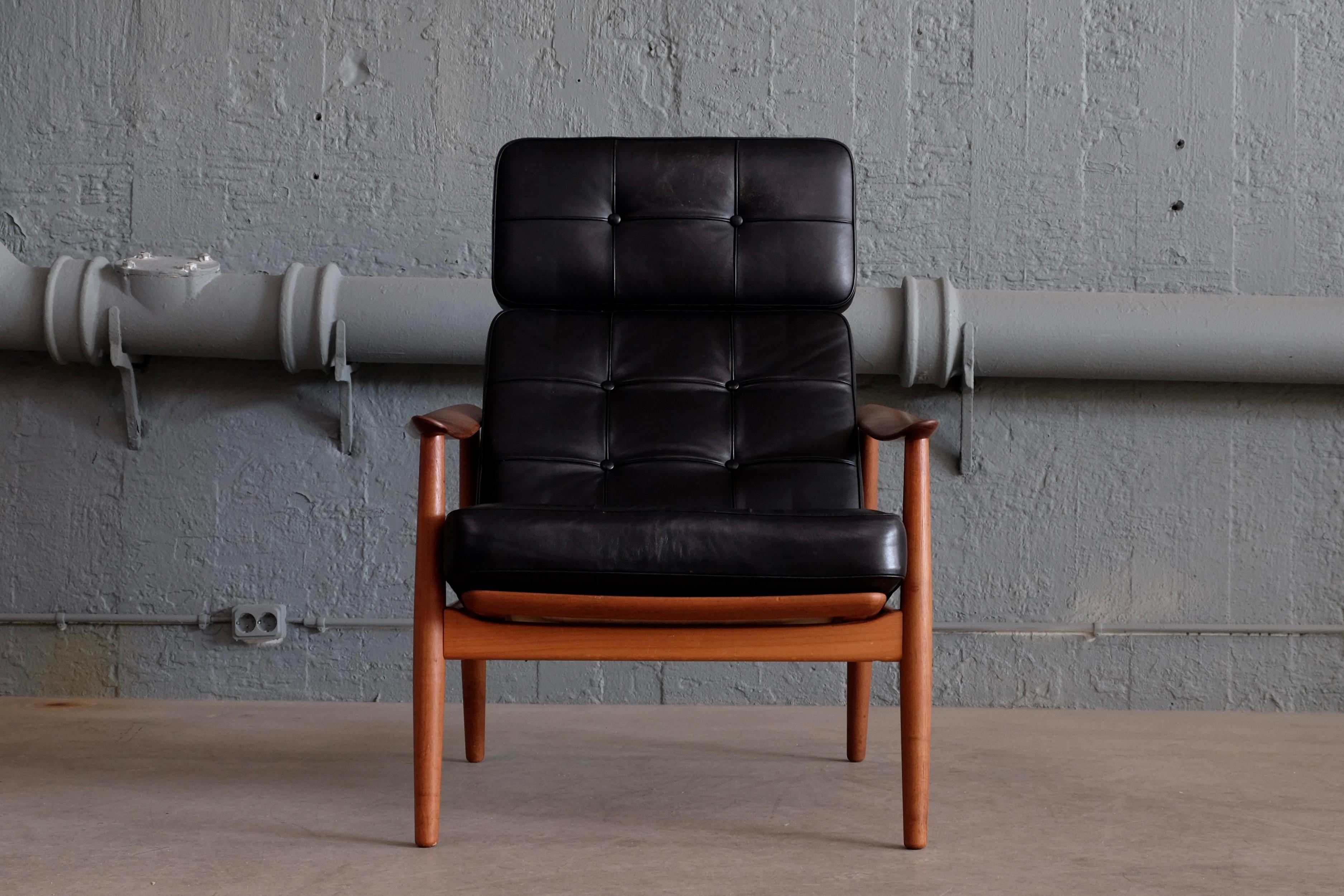 Arne Vodder Easy Chair Model FD-164 by France & Son, 1960s In Excellent Condition In Stockholm, SE