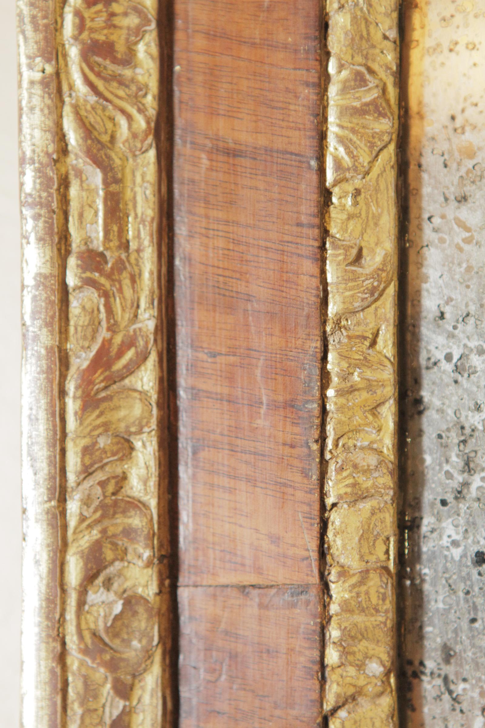 18th Century Georgian Mahogany Parcel-Gilt Mirror 1