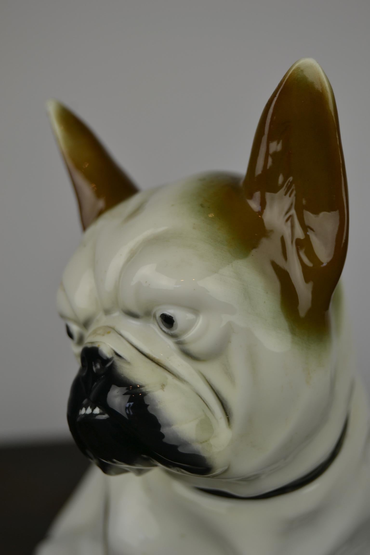 vintage bulldog figurine