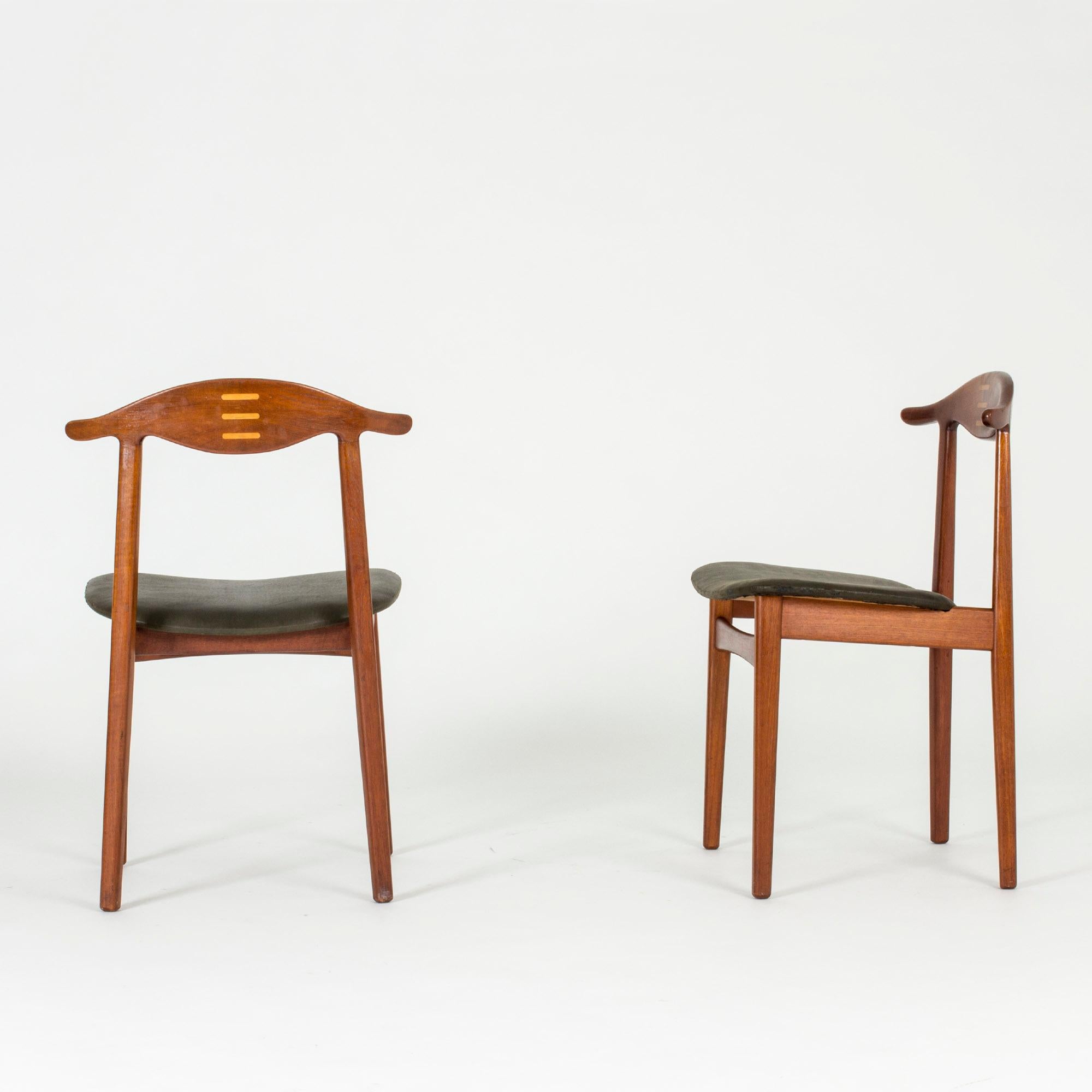Danish Set of Four Midcentury Dining Chairs by Knud Færch