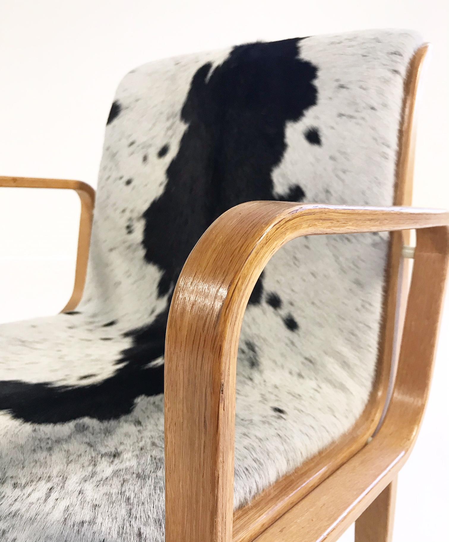 Vintage Bill Stephens for Knoll Chair Restored in Brazilian Cowhide In Excellent Condition In SAINT LOUIS, MO