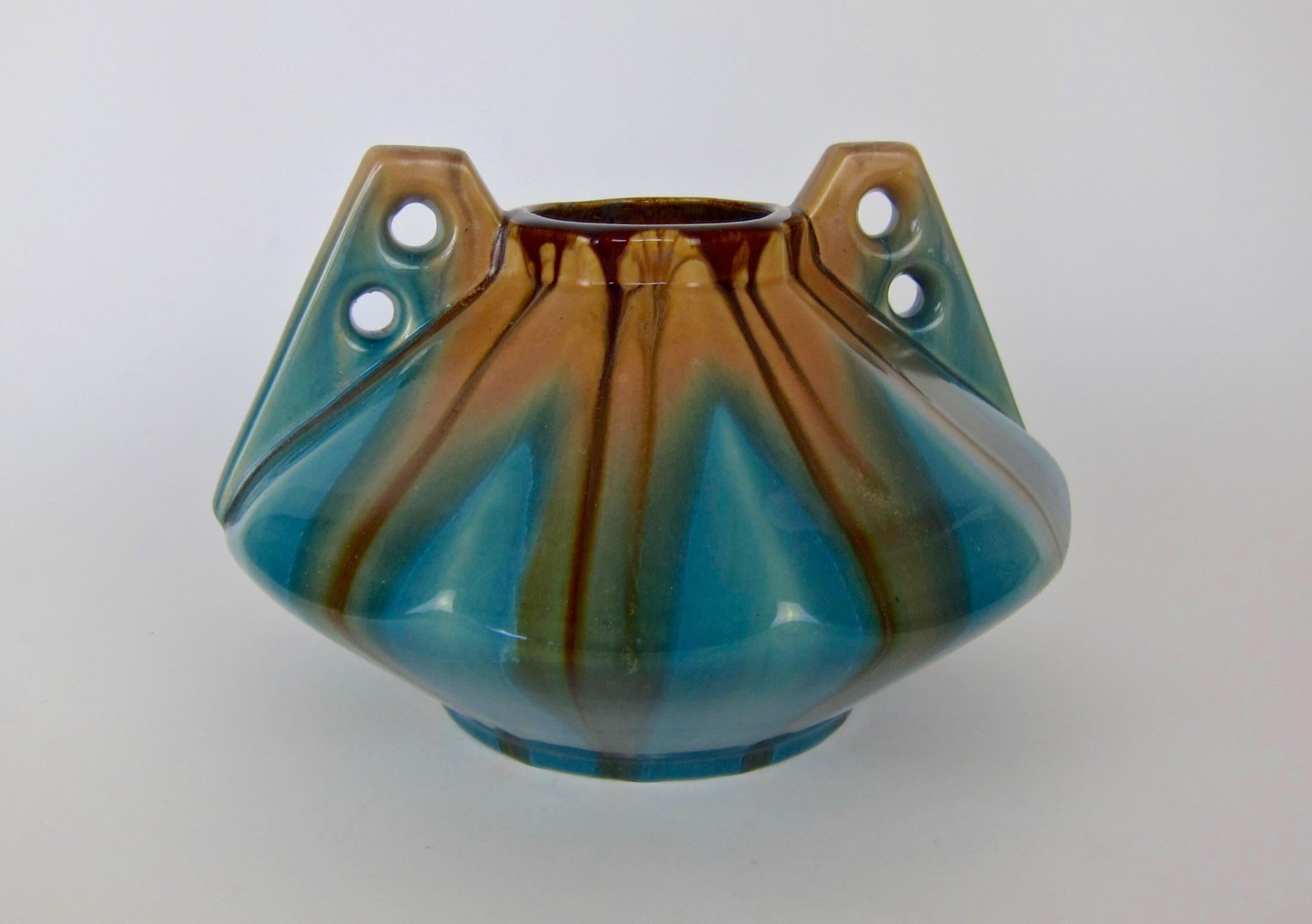 Belge Grand vase Art déco de la Faiencerie Thulin de Belgique