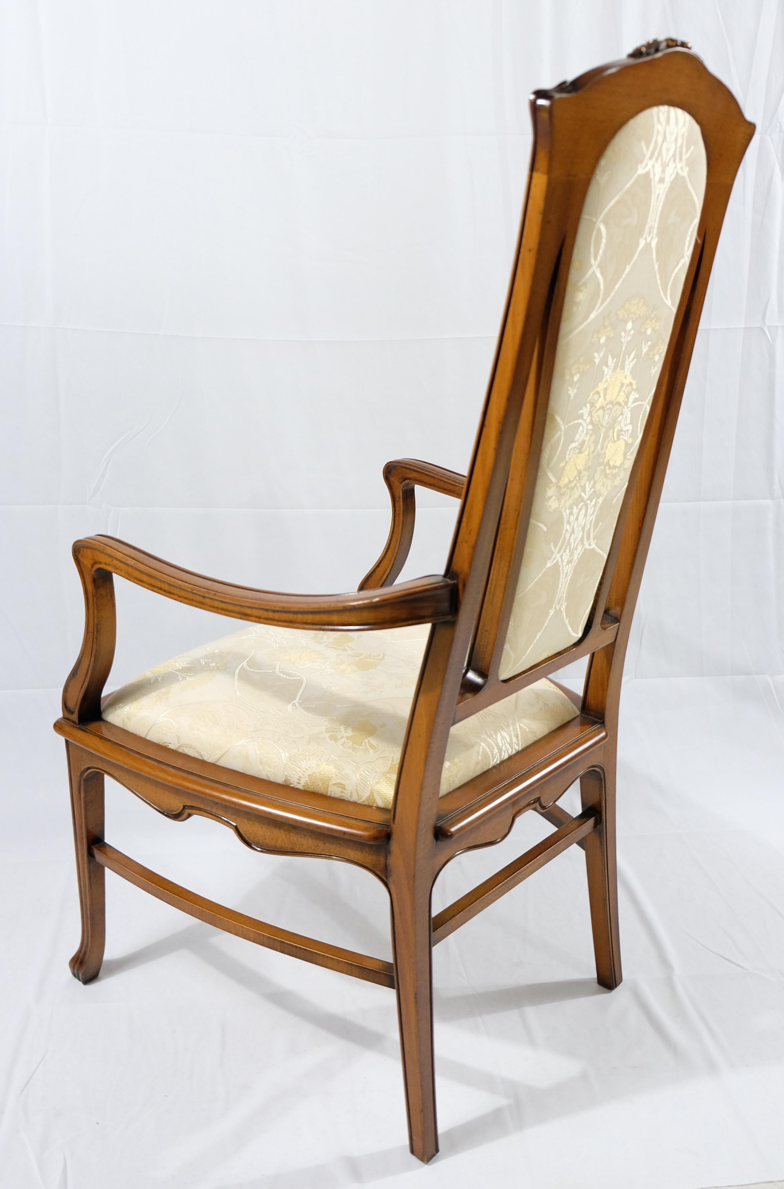 Italian  Medea Hand-Carved Art Nouveau Style Armchairs, Pair For Sale