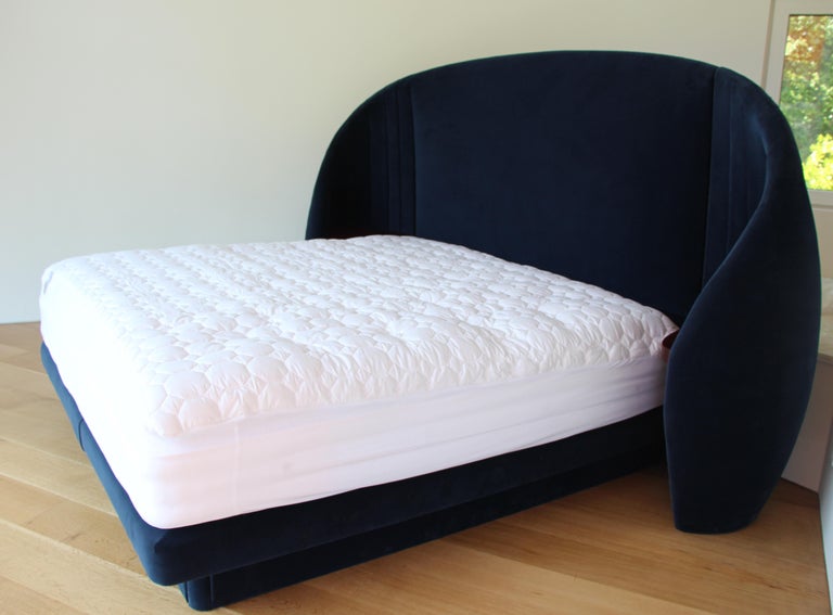 Shell Headboard in Upholstered Fabric For Sale at 1stdibs