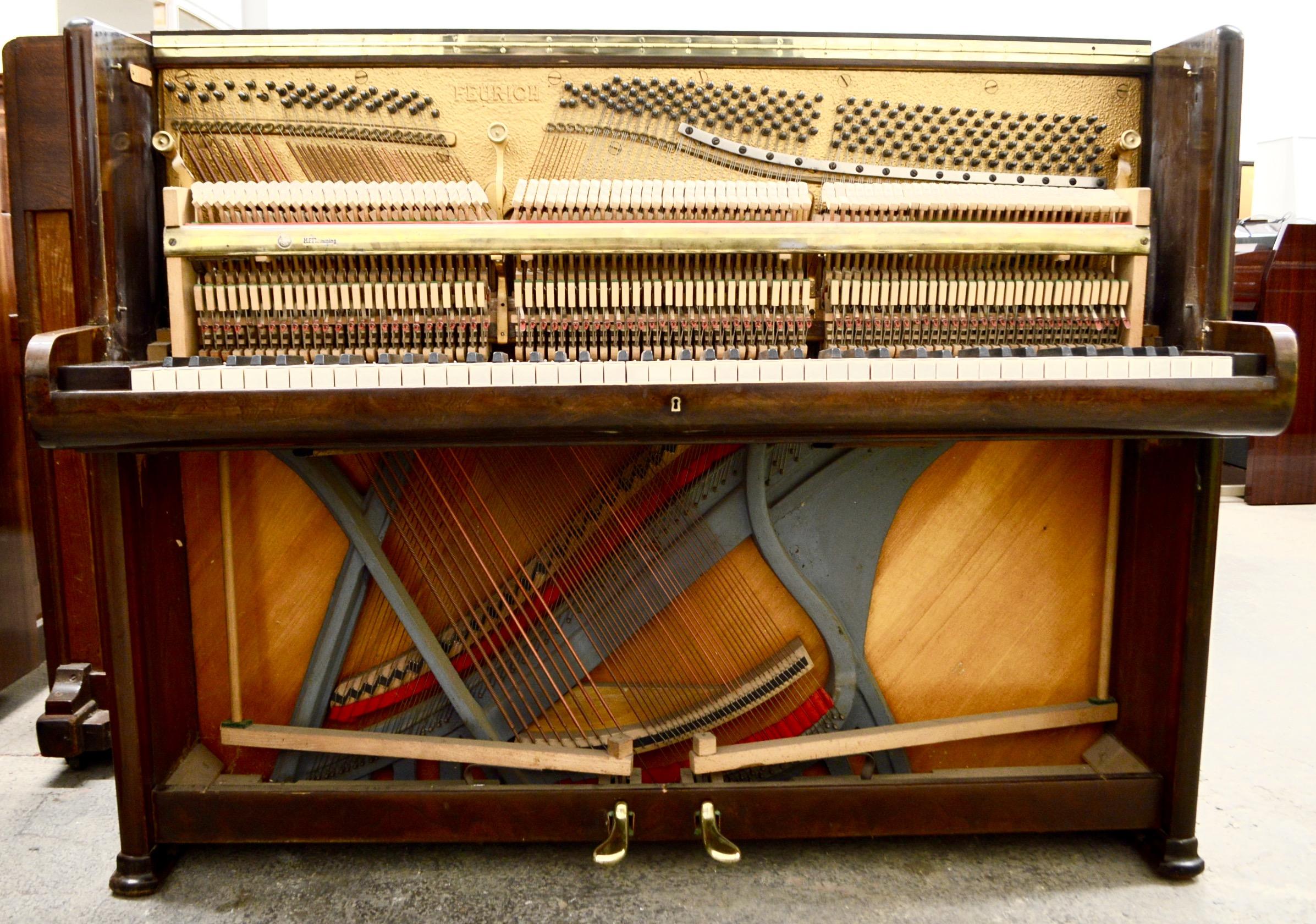 German Made Feurich Piano, Bahaus Designed, Made in 1938 In Good Condition For Sale In Macclesfield, Cheshire