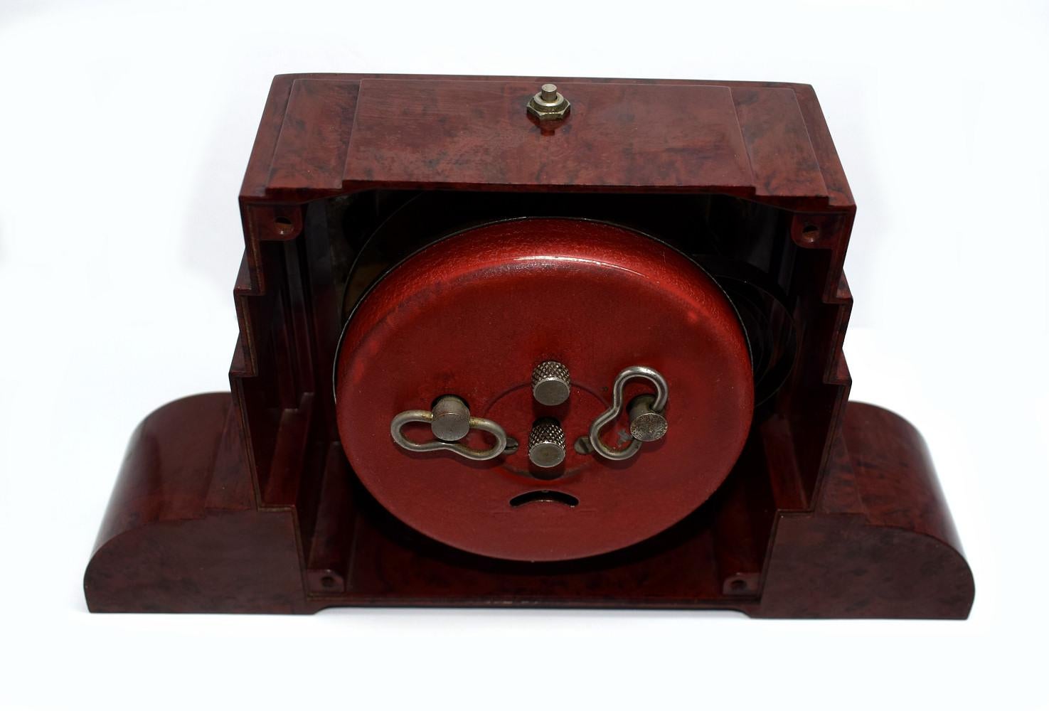 French Art Deco Bakelite Odeon Clock by Blangy
