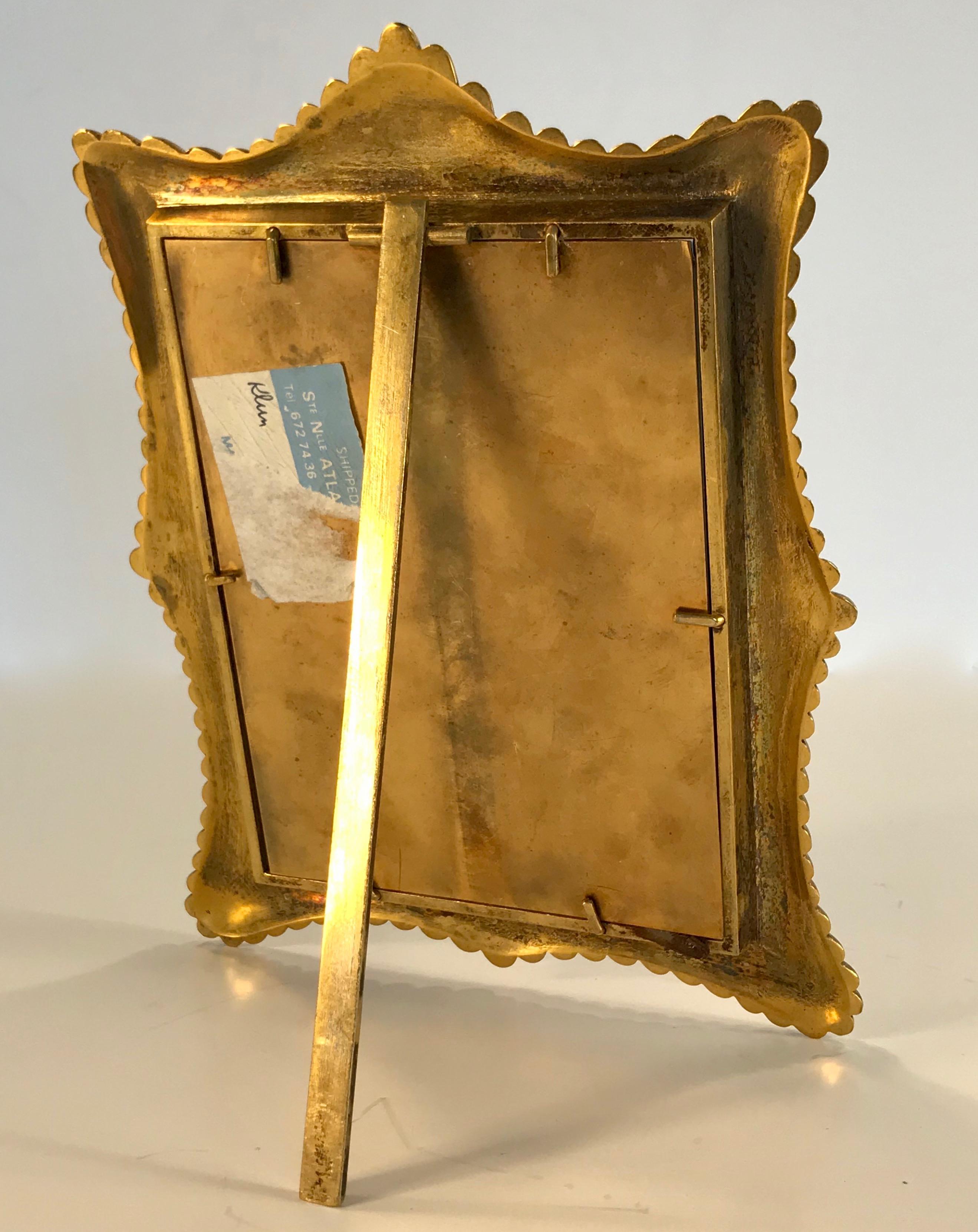Early 20th Century Doré Gilt Bronze French Picture Frame