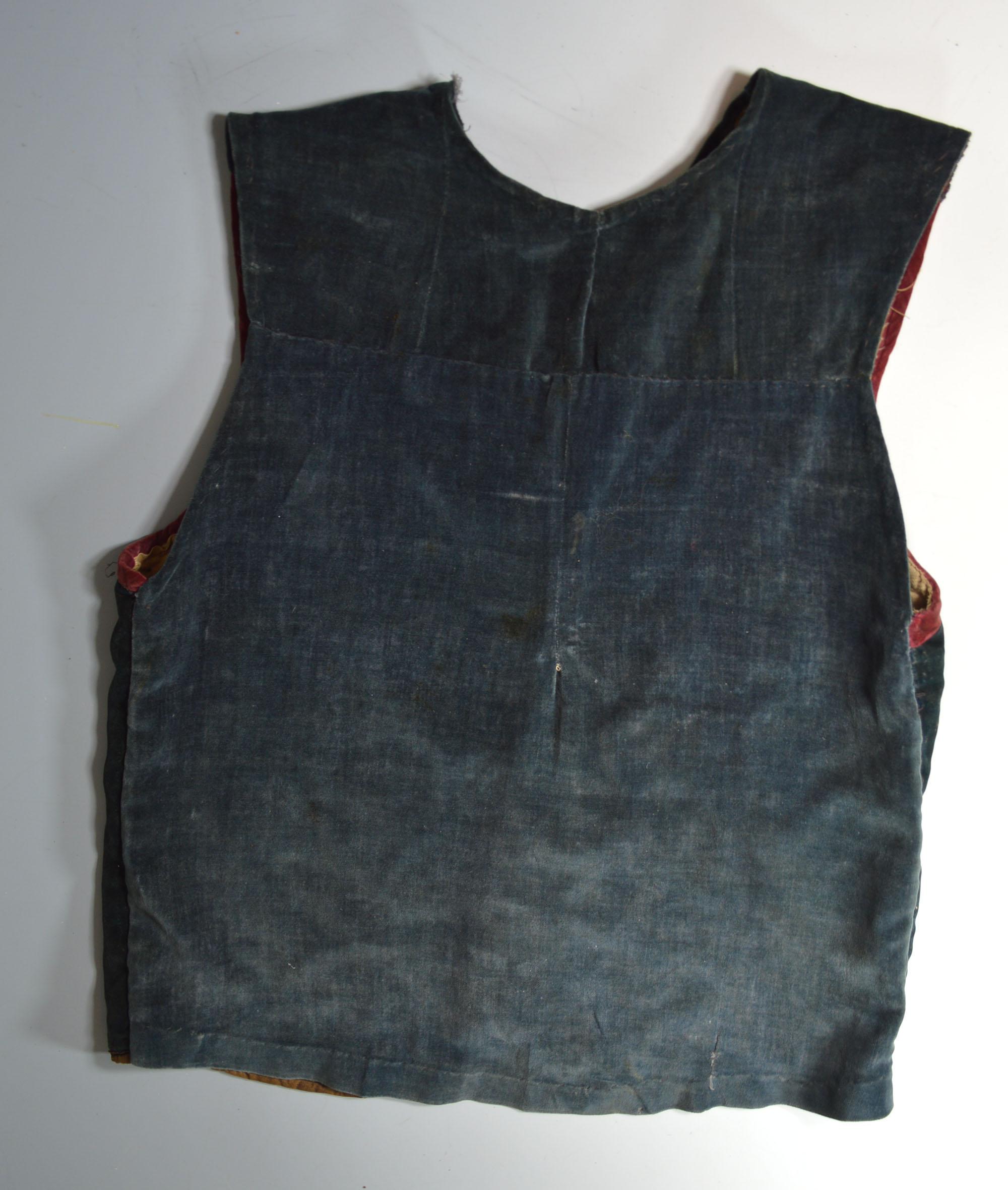 Late 19th Century Native American Ojibwe Beaded Velvet Waistcoat