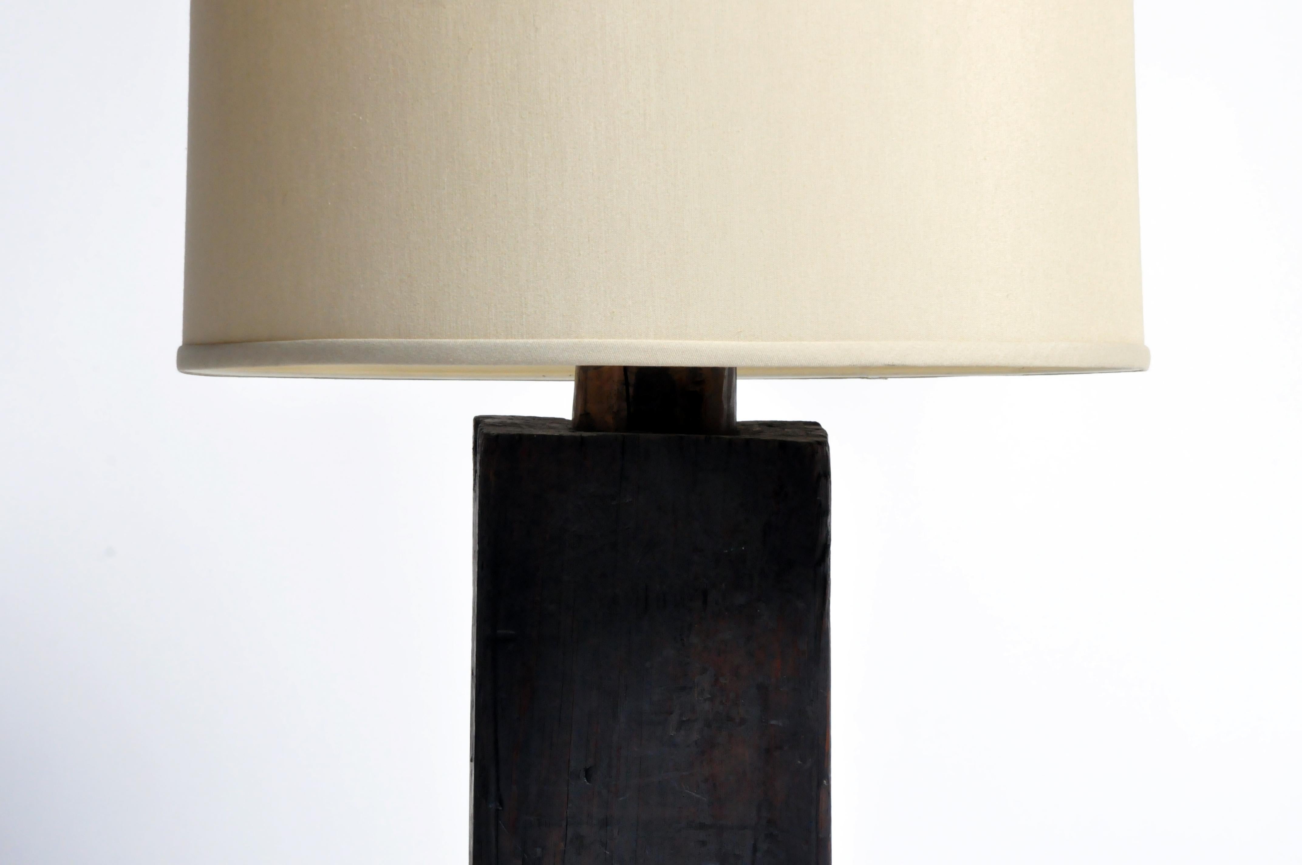 Contemporary Custom Solid Wood Table Lamp