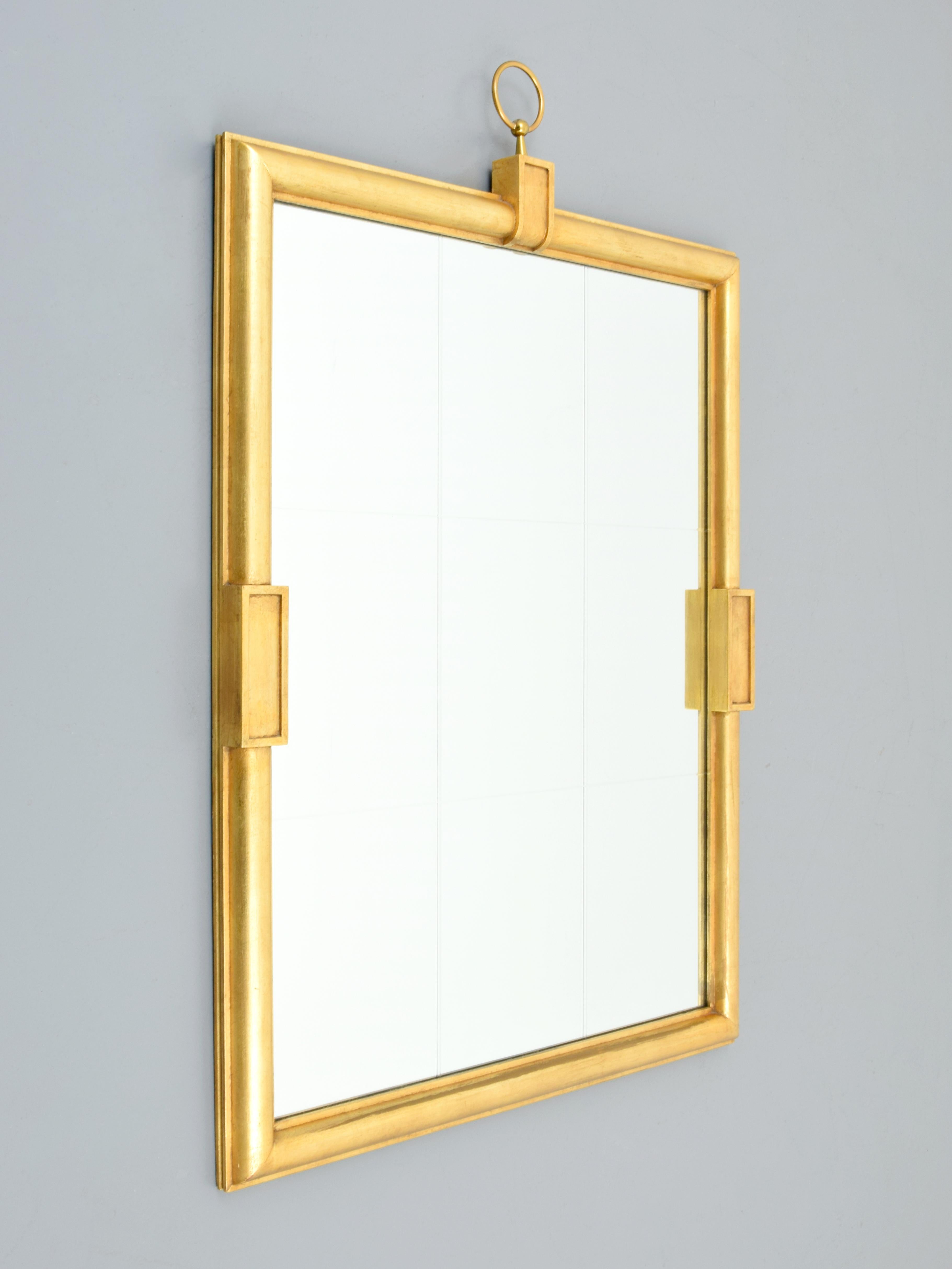 Large Tommi Parzinger Mirror In Good Condition For Sale In West Palm Beach, FL