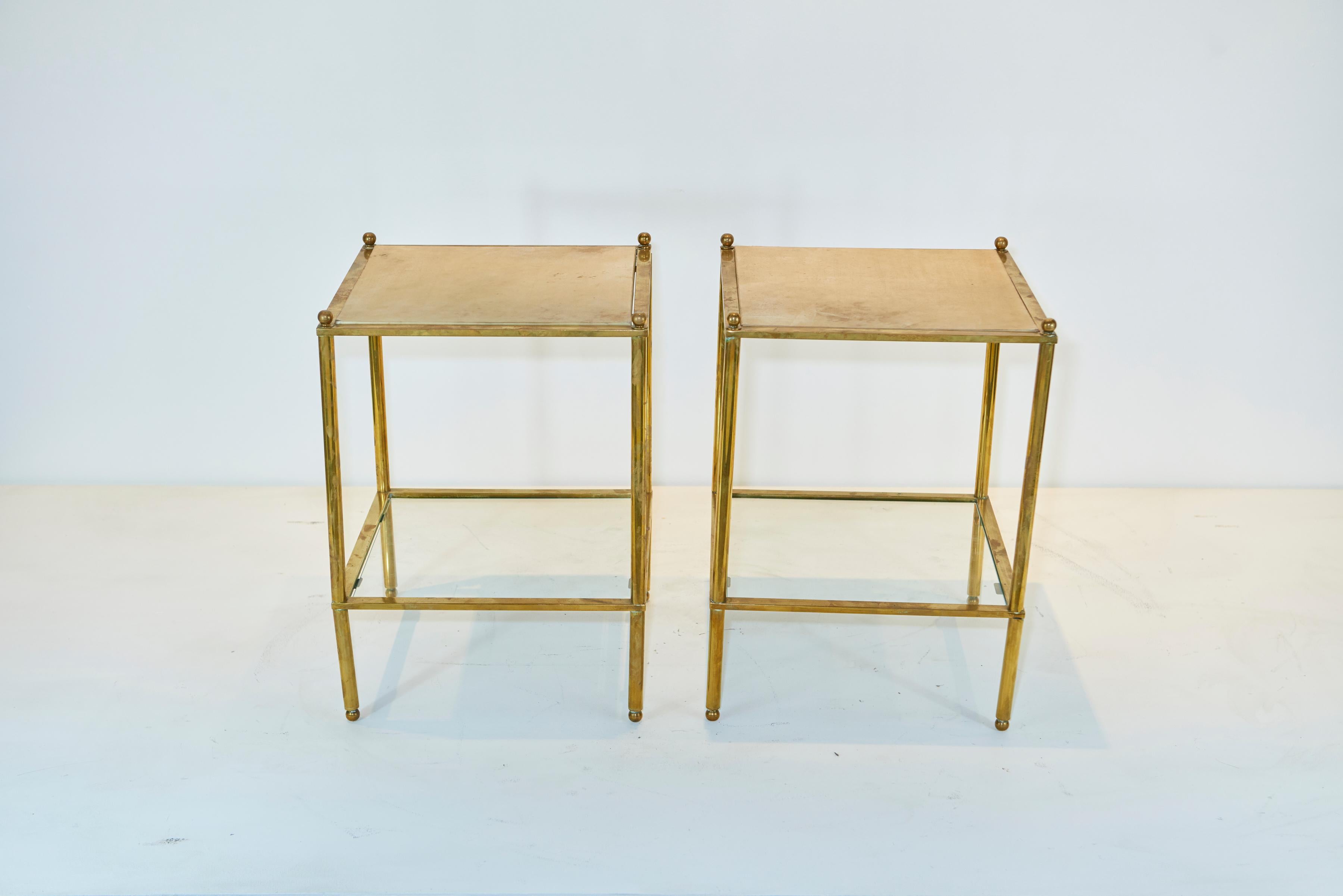 Maison Jansen Parchment Top Tables For Sale 1