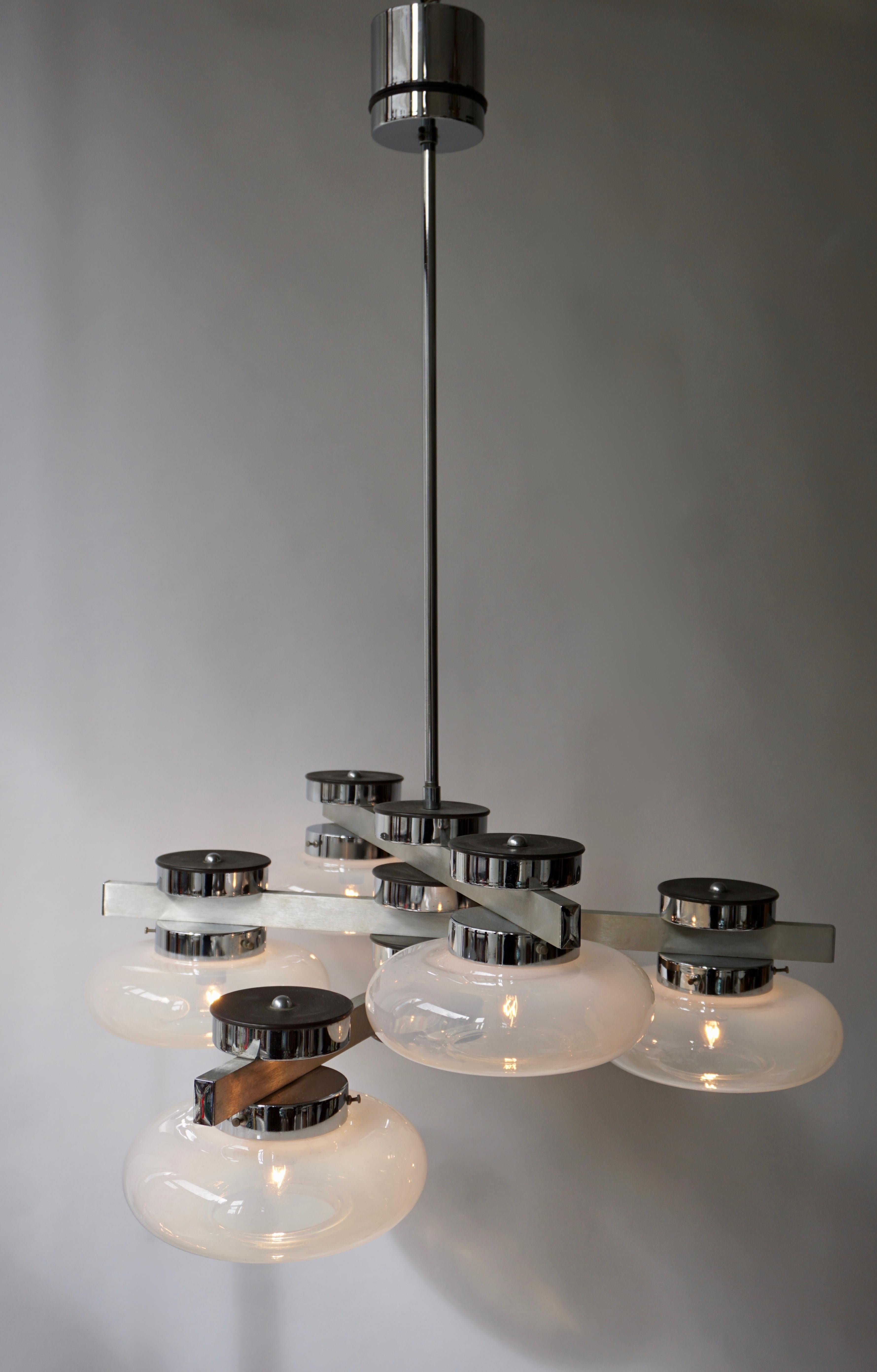 20th Century Italian Murano Glass Chandelier For Sale