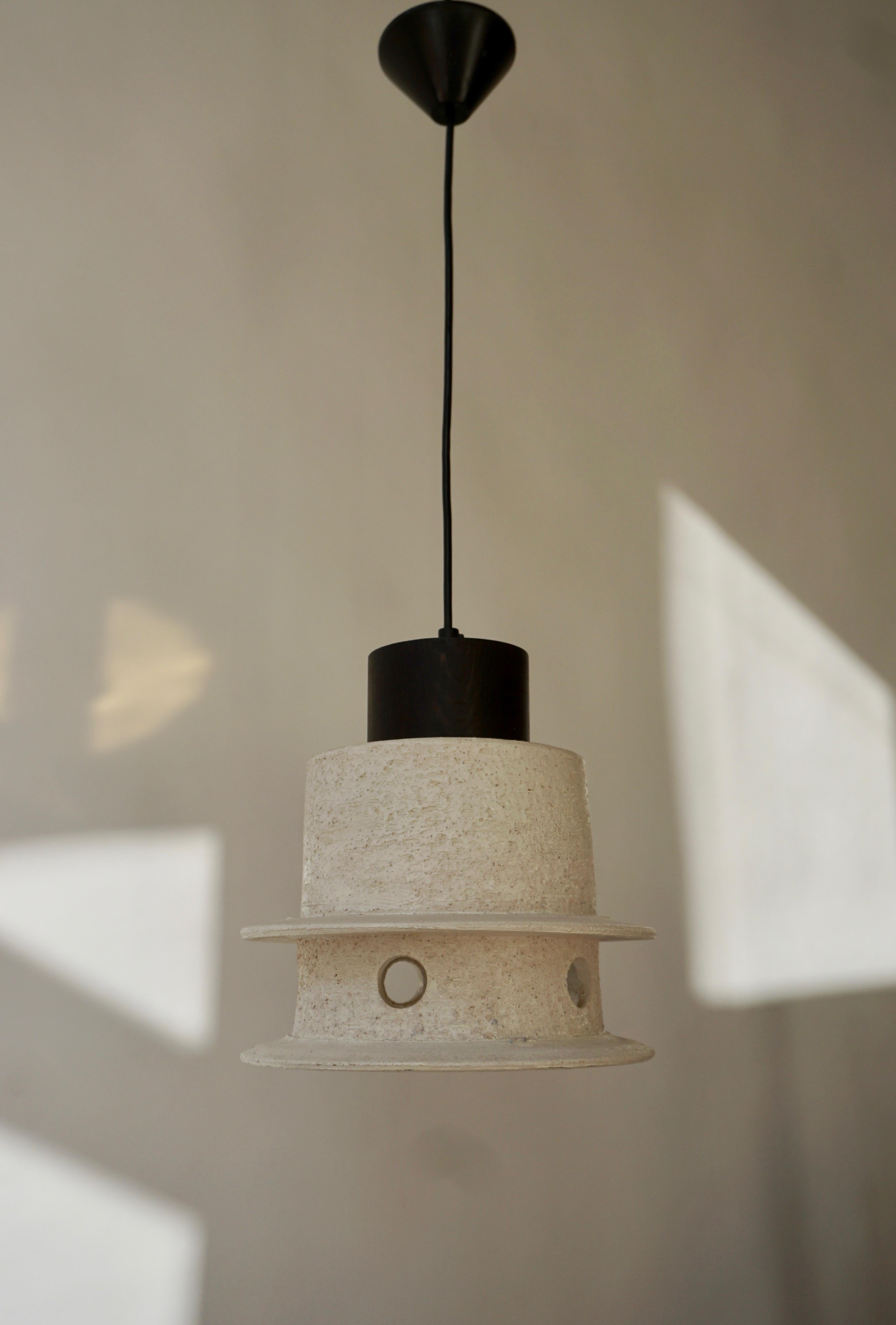 Ceramic Pendant Light In Good Condition In Antwerp, BE