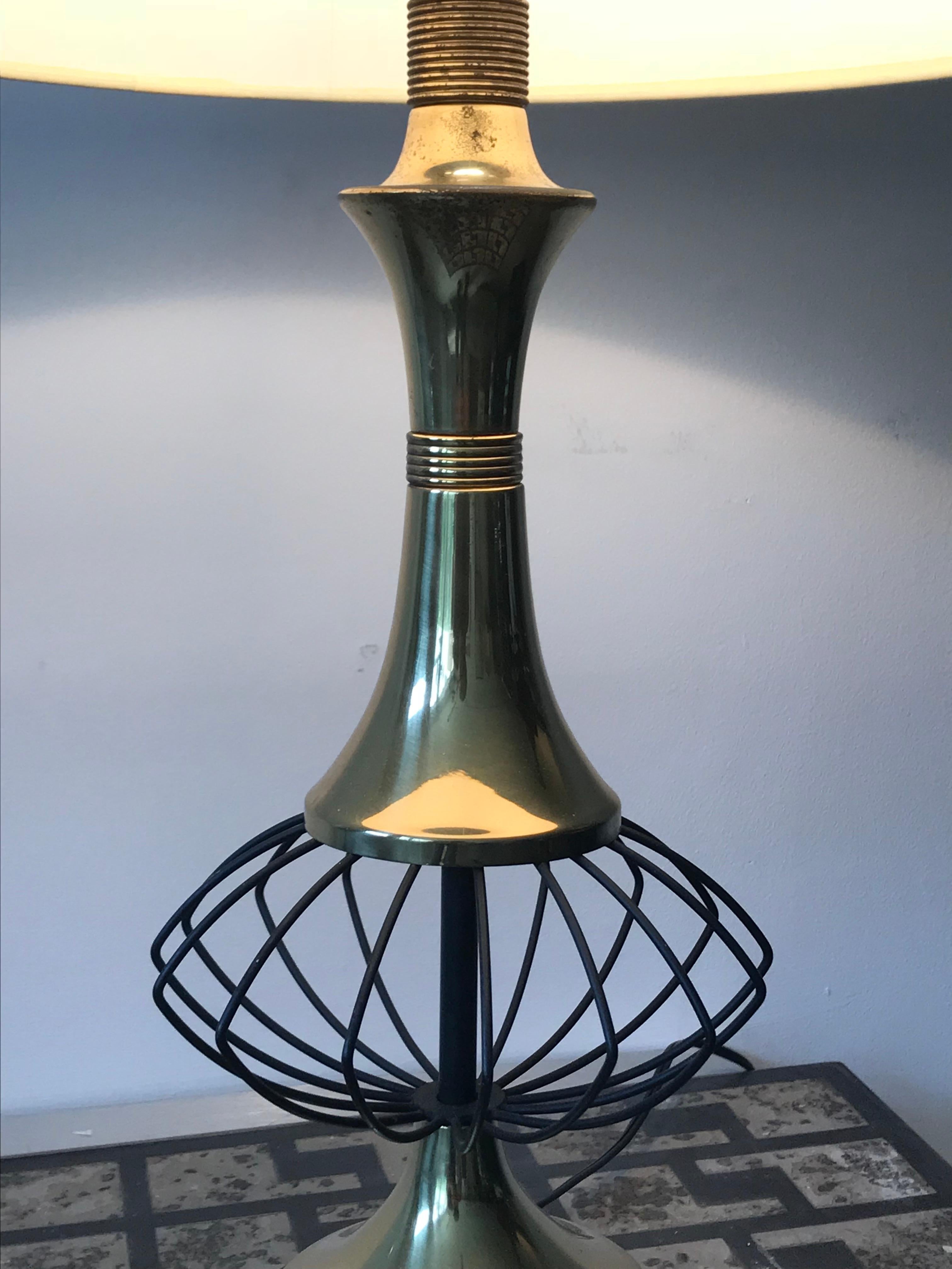 Lampe de table atomique Spoutnik, moderne du milieu du siècle dernier, années 1950 Bon état - En vente à Bedford Hills, NY