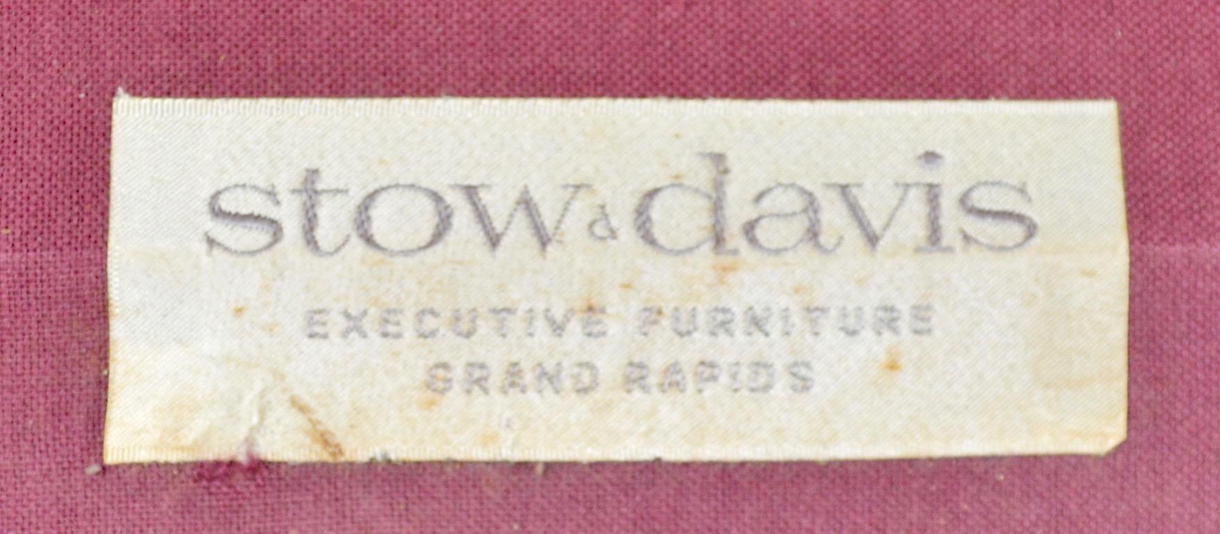 American Stow Davis Swivel Tilt Leather Desk Chair
