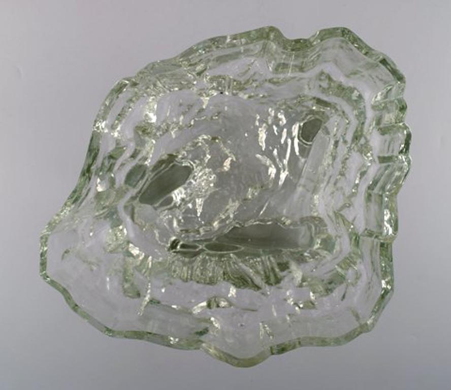 20th Century Iittala, Tapio Wirkkala Huge Art Glass Bowl, Model Number 3543