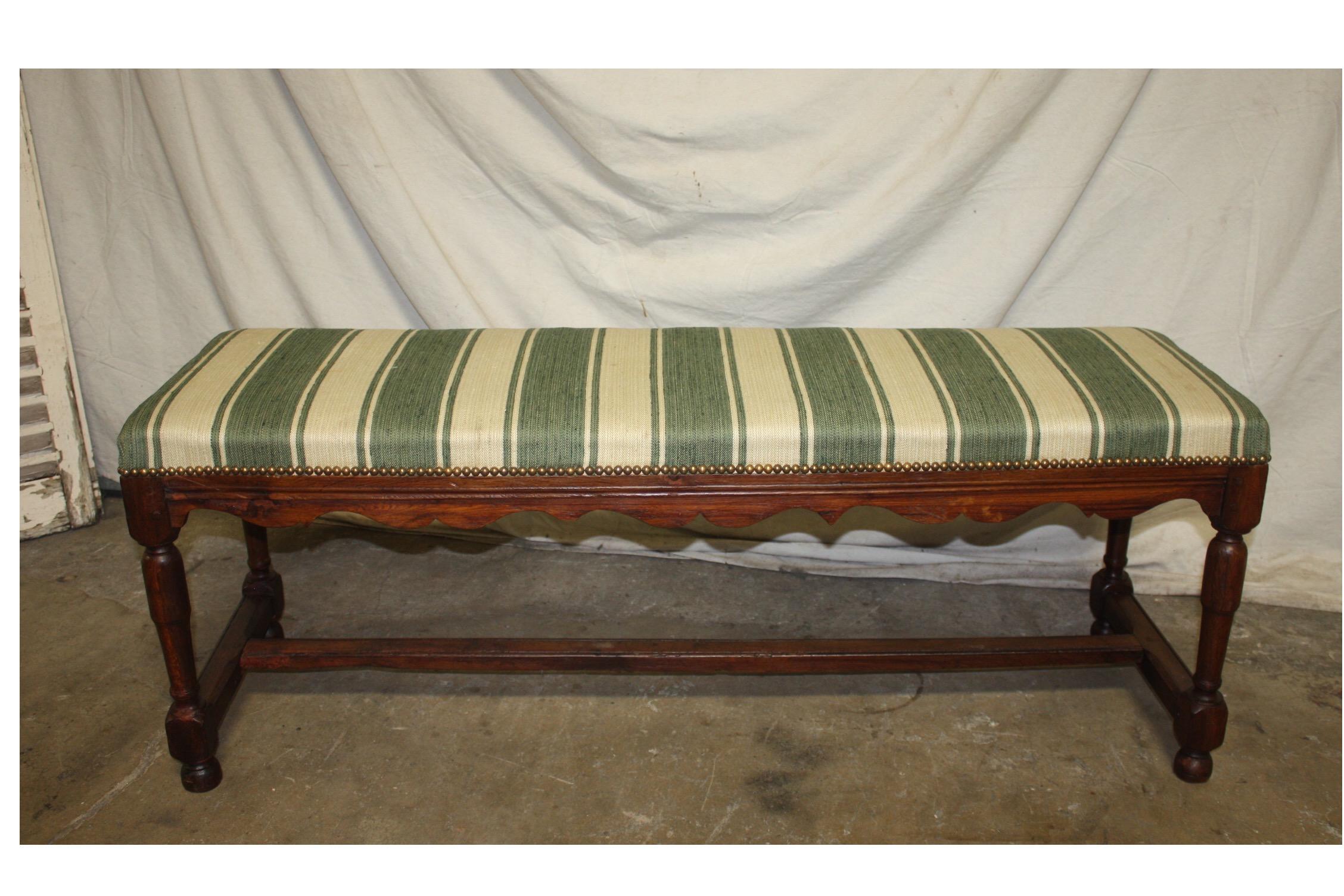 Beautiful French 18th Century Bench 1