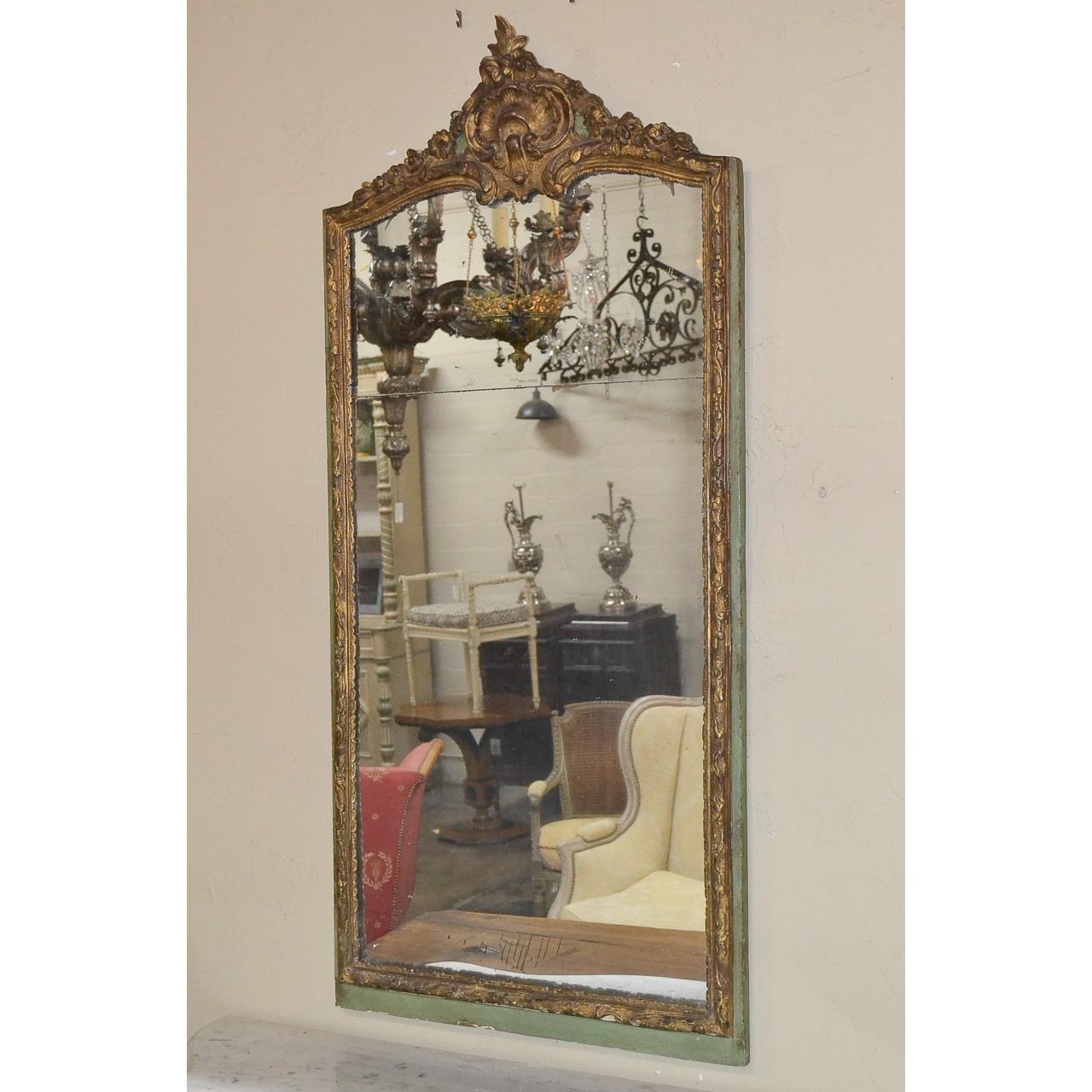 Late 18th Century 18th Century French Regence Parcel Gilt Mirror